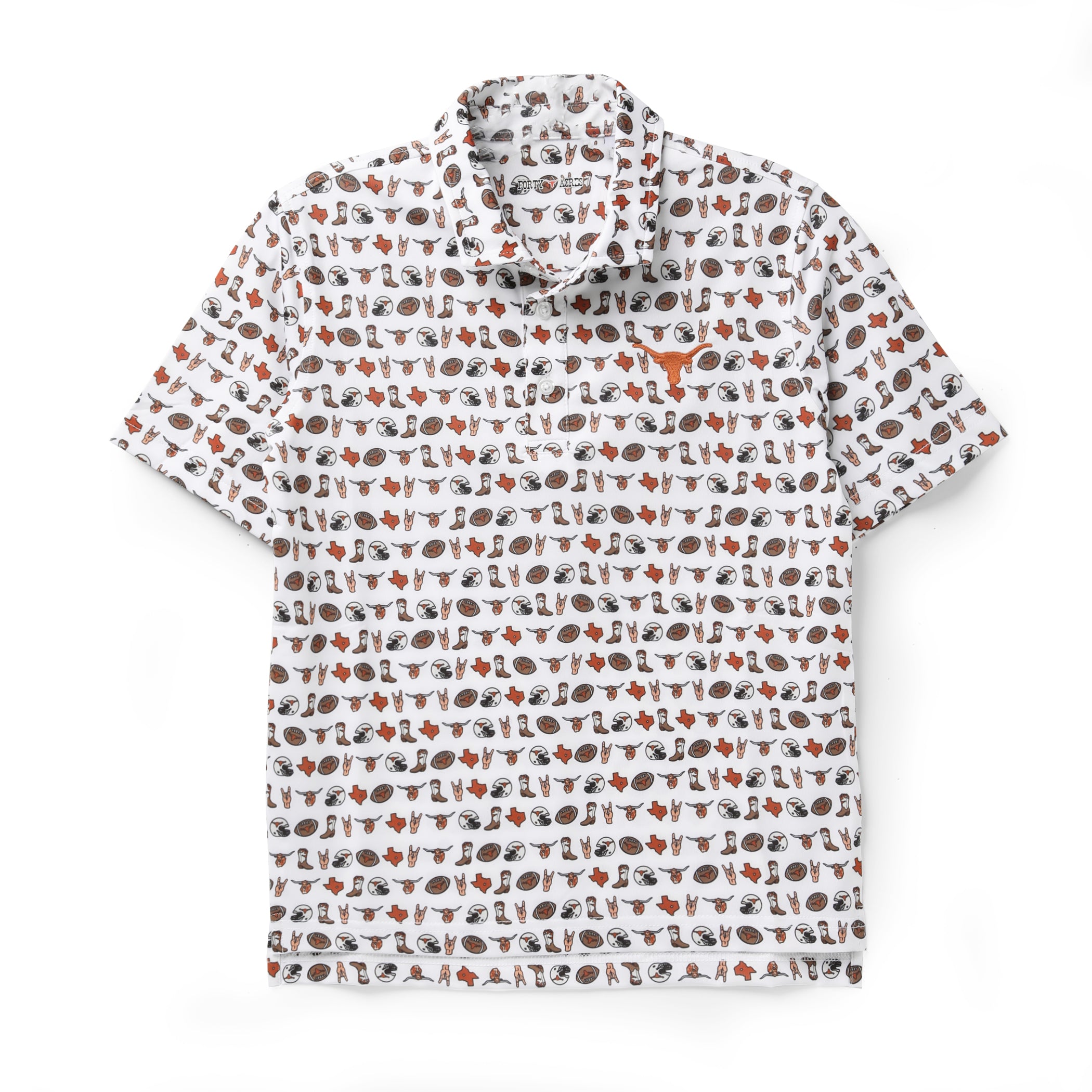 Youth Texas Longhorns Loteria Print Polo