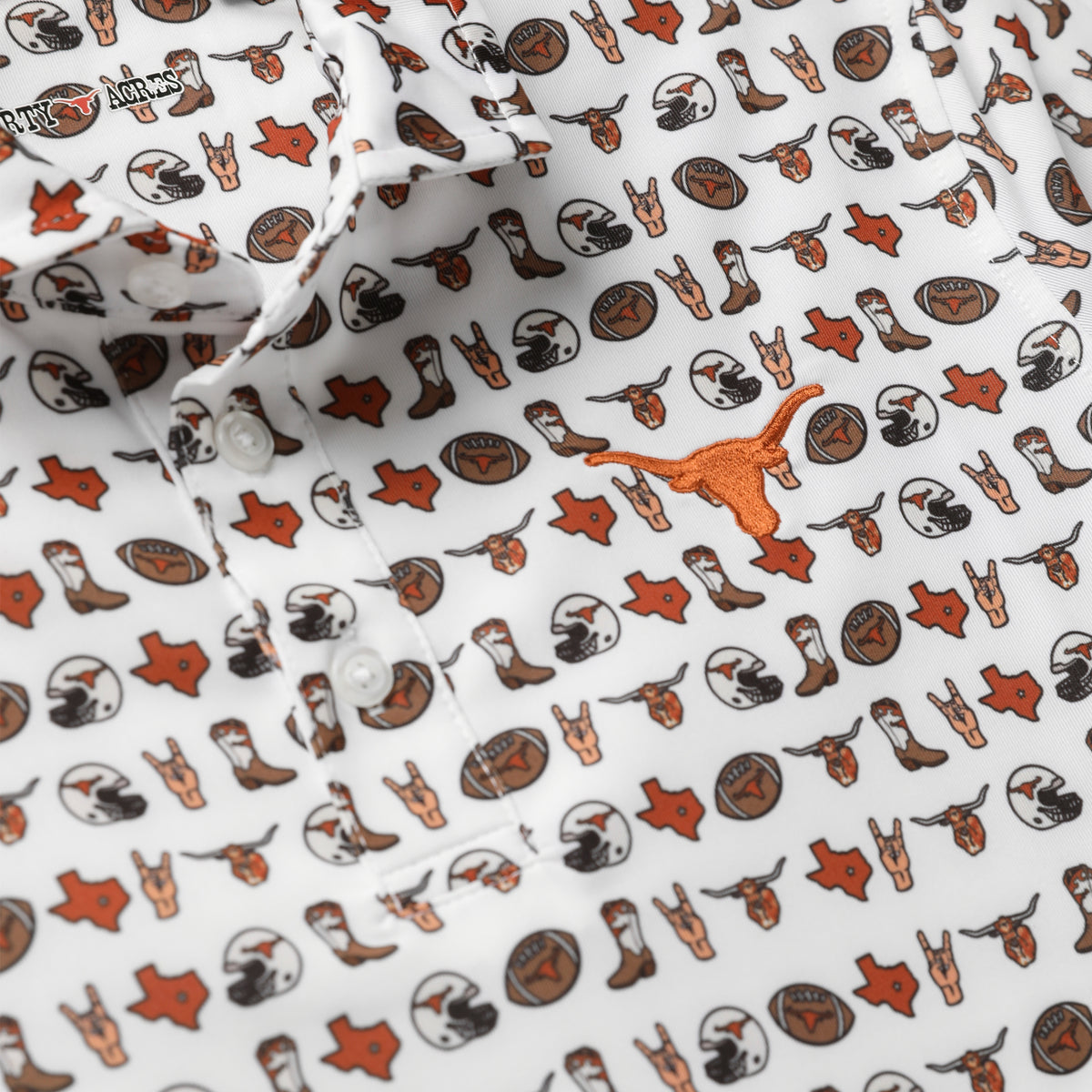 Youth Texas Longhorns Loteria Print Polo