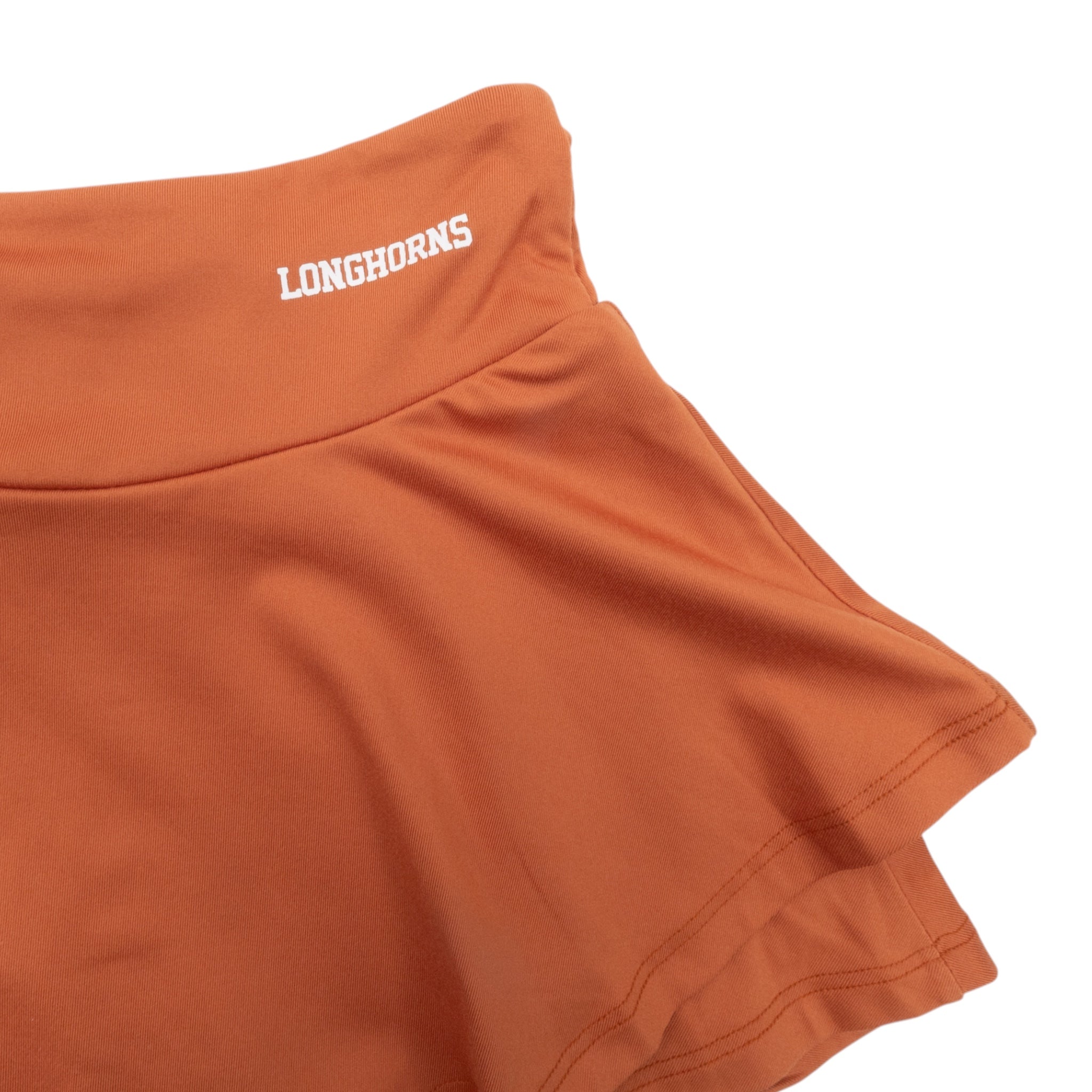 Youth ZooZatZ Texas Longhorns Tiered Ruffle Skort Burnt Orange