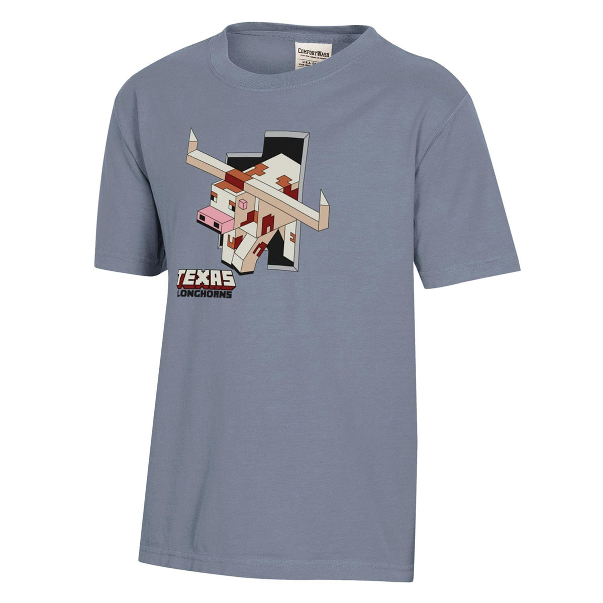 Youth Longhorn Minecraft ComfortWash Tee