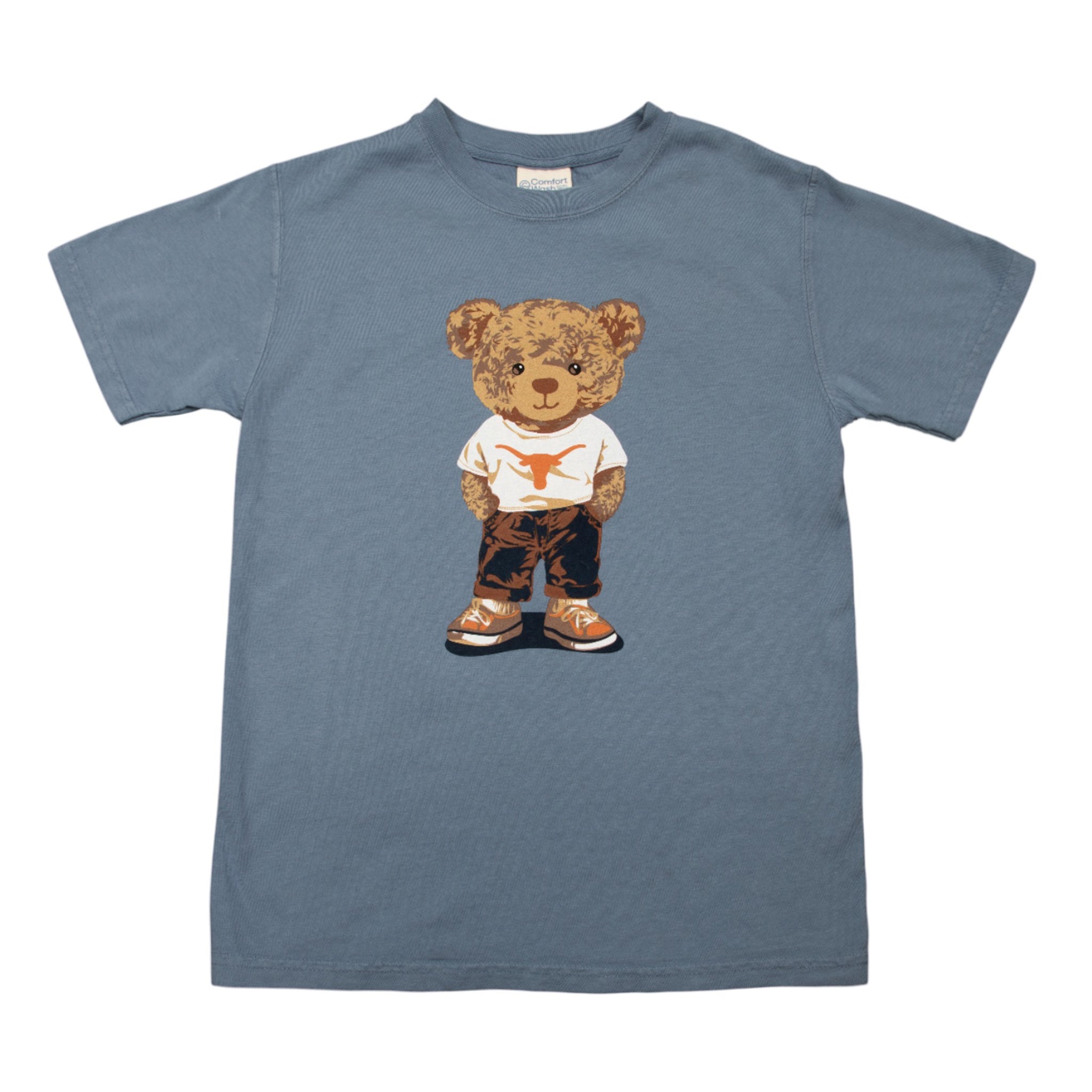 Youth Texas Longhorns Bear ComfortWash Tee