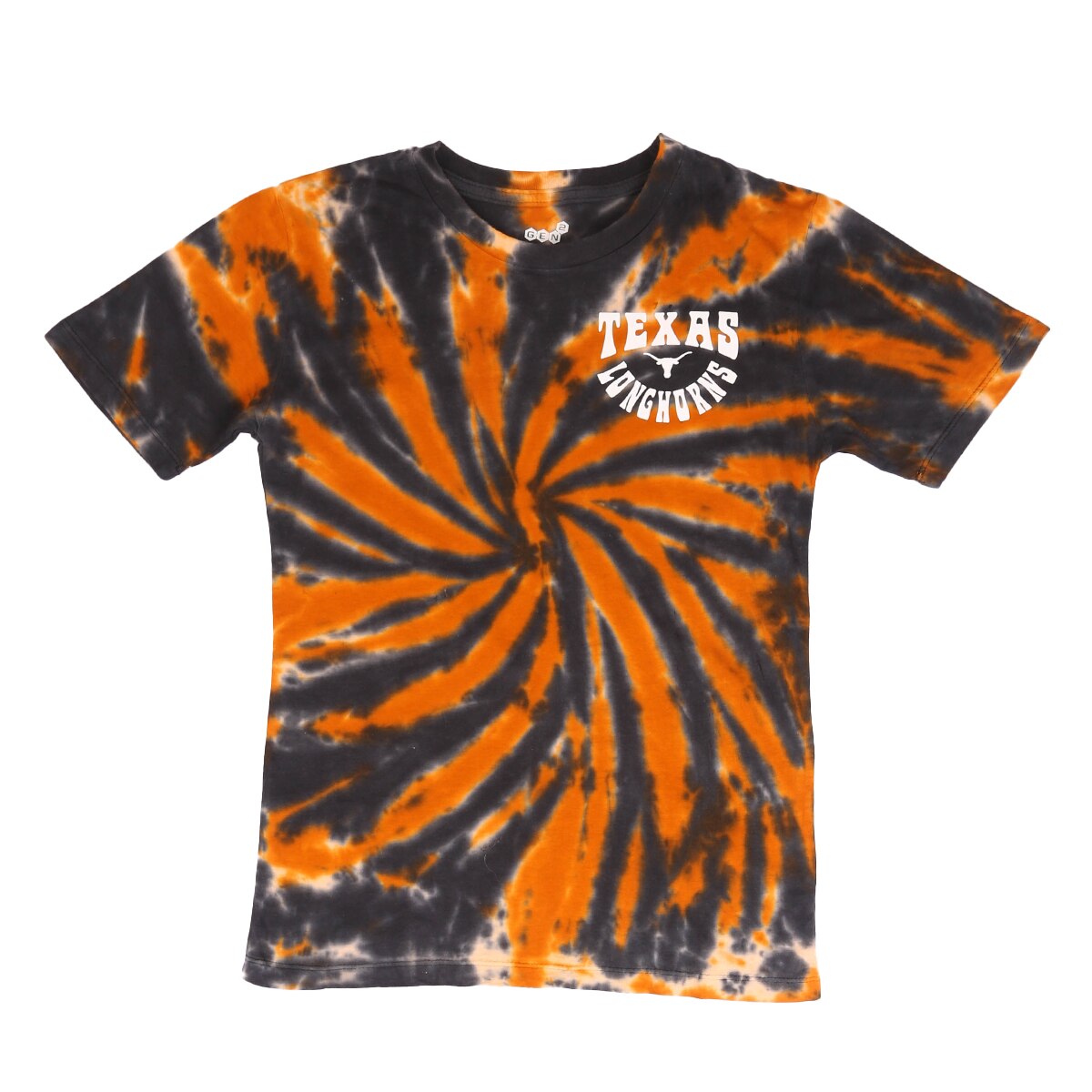 Tween Texas Longhorns Pennant Tie Dye Tee