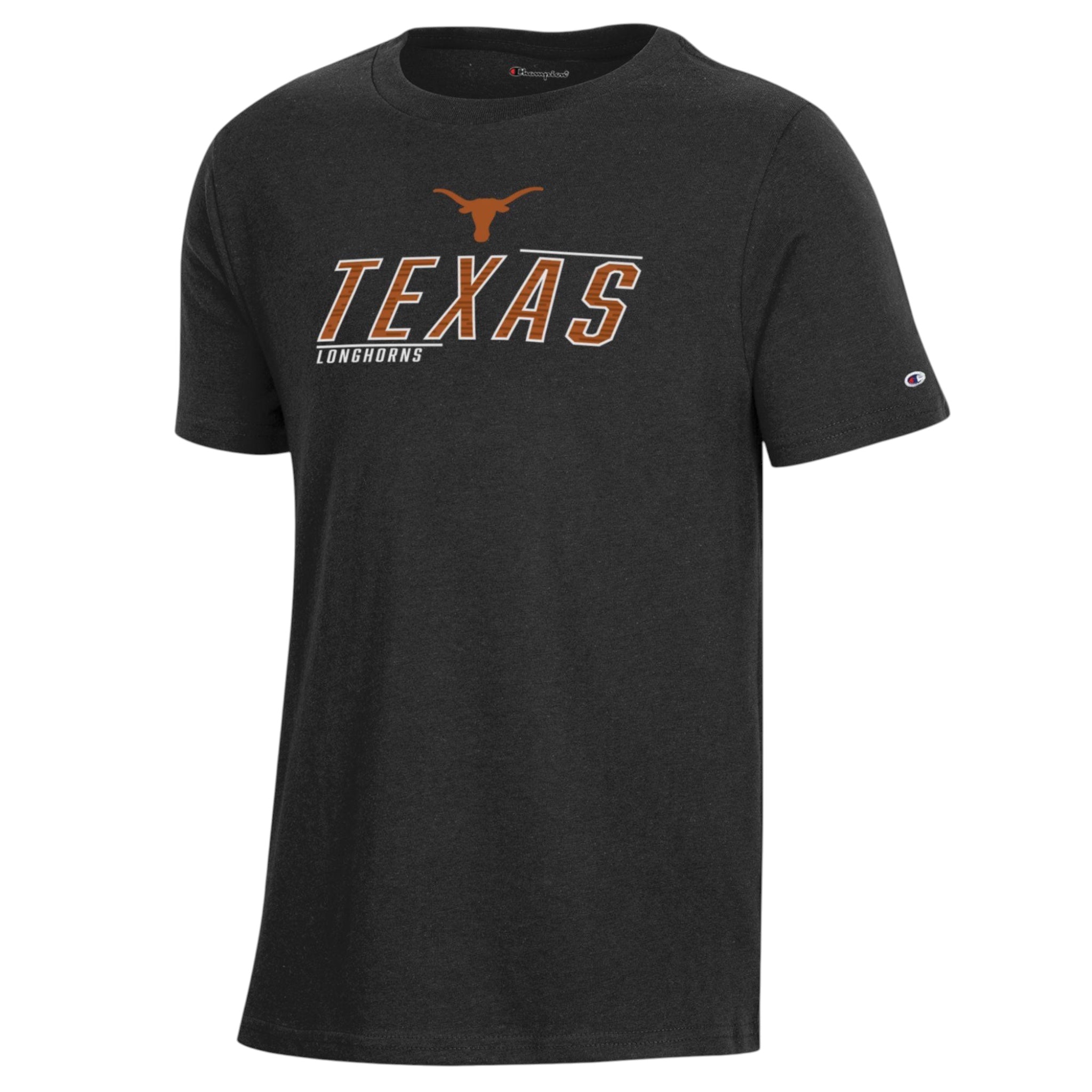 Youth Texas Longhorns High Density Stadium Short Sleeve Tee Black