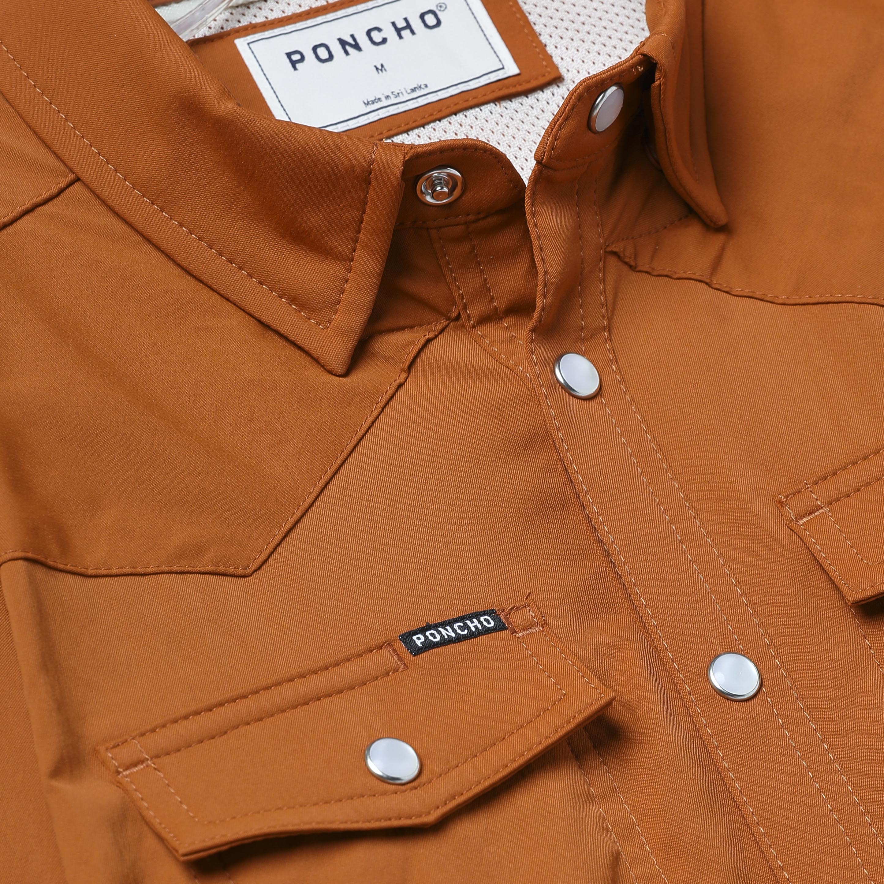Youth Poncho The Ricky Long Sleeve Pearl Snap Shirt