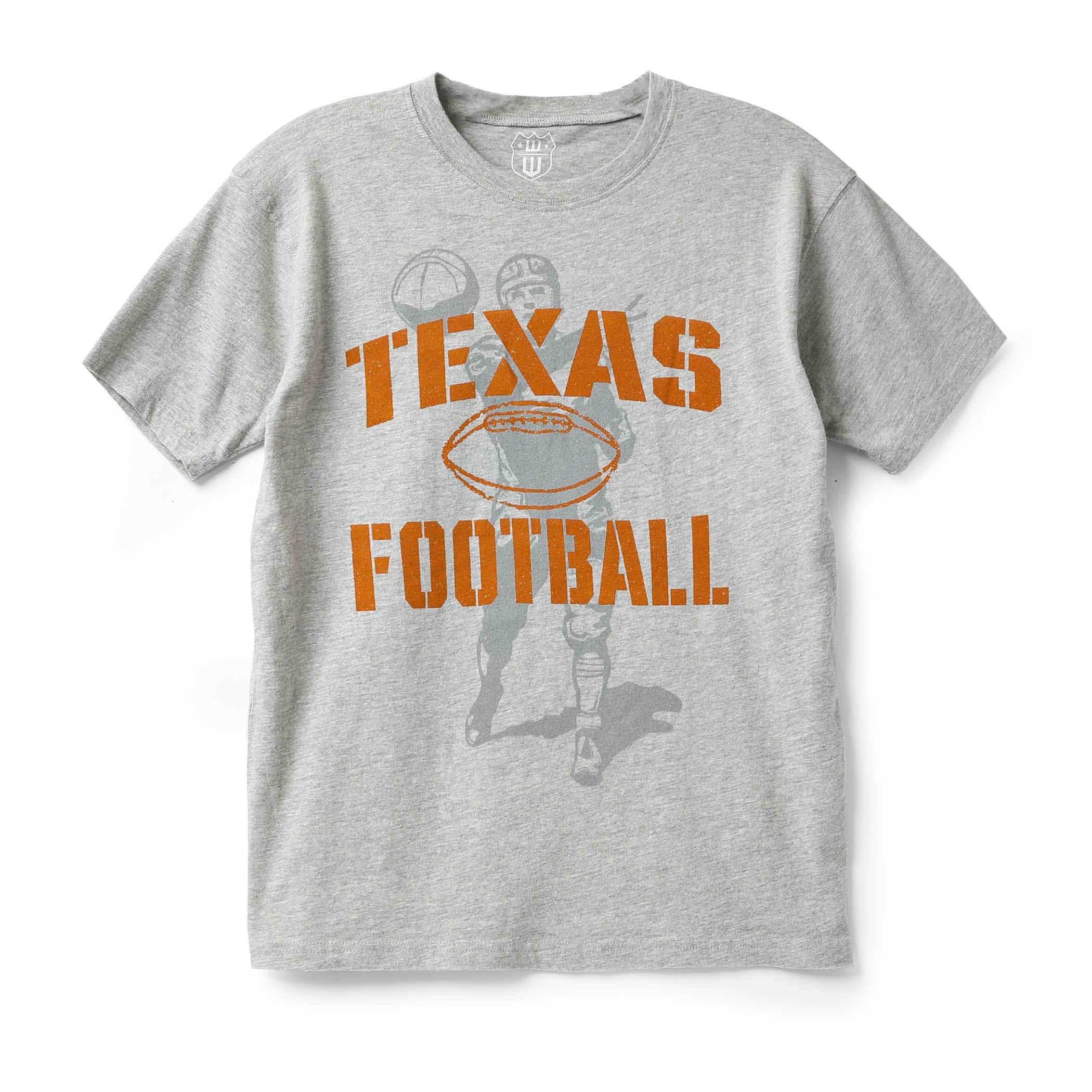 Youth Texas Longhorns Boy's Vintage Football Player Tee