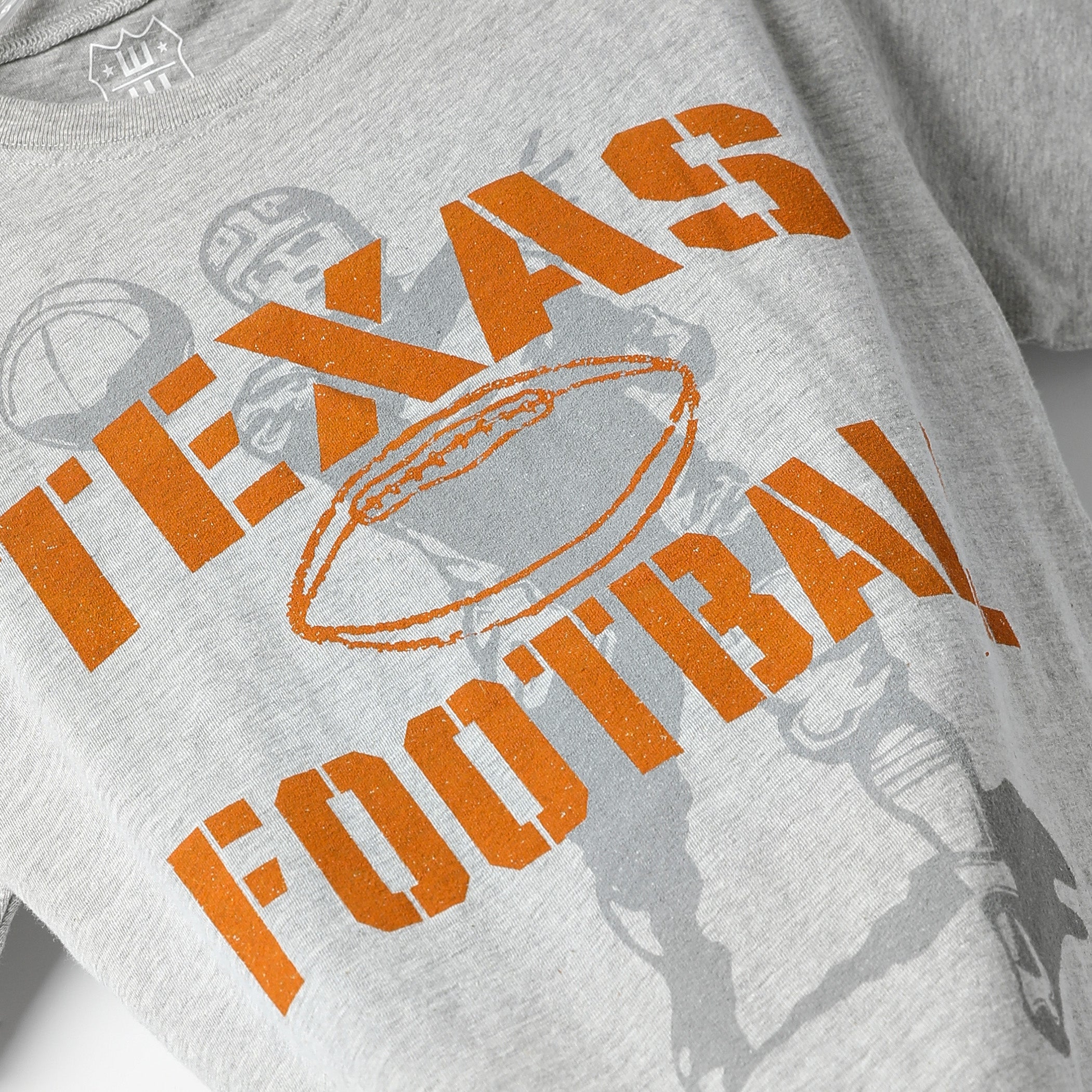Youth Texas Longhorns Boy's Vintage Football Player Tee