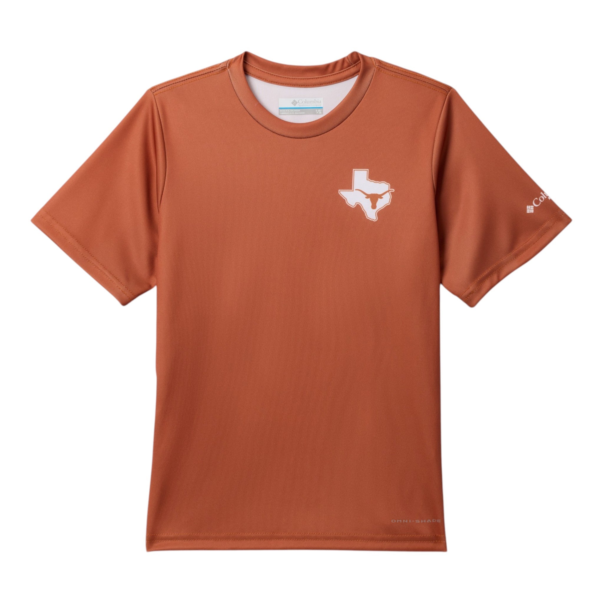 Youth Columbia Texas Longhorns Terminal Tackle Map Tee