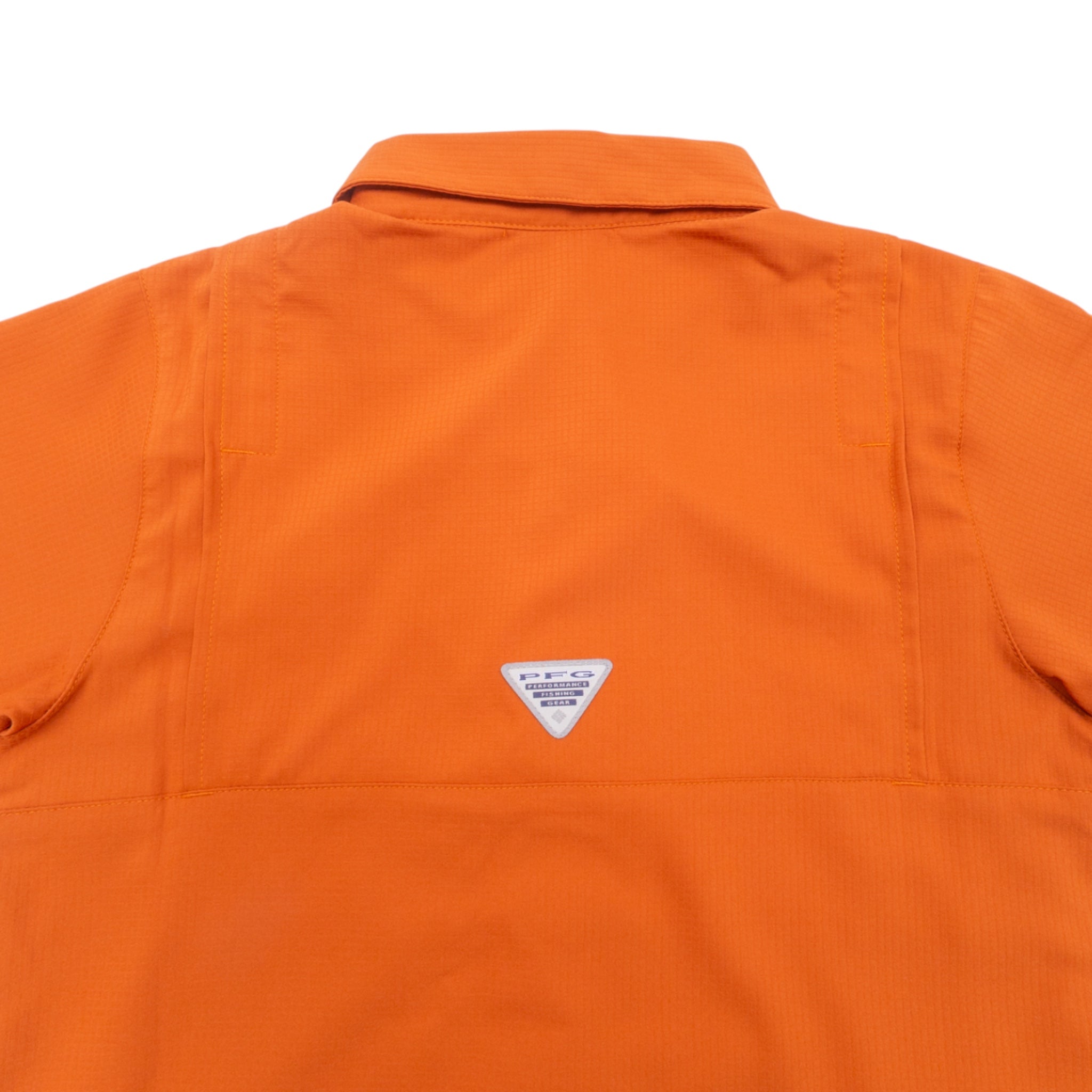 Youth Columbia Texas Longhorns Tamiami Short Sleeve Shirt Burnt Orange