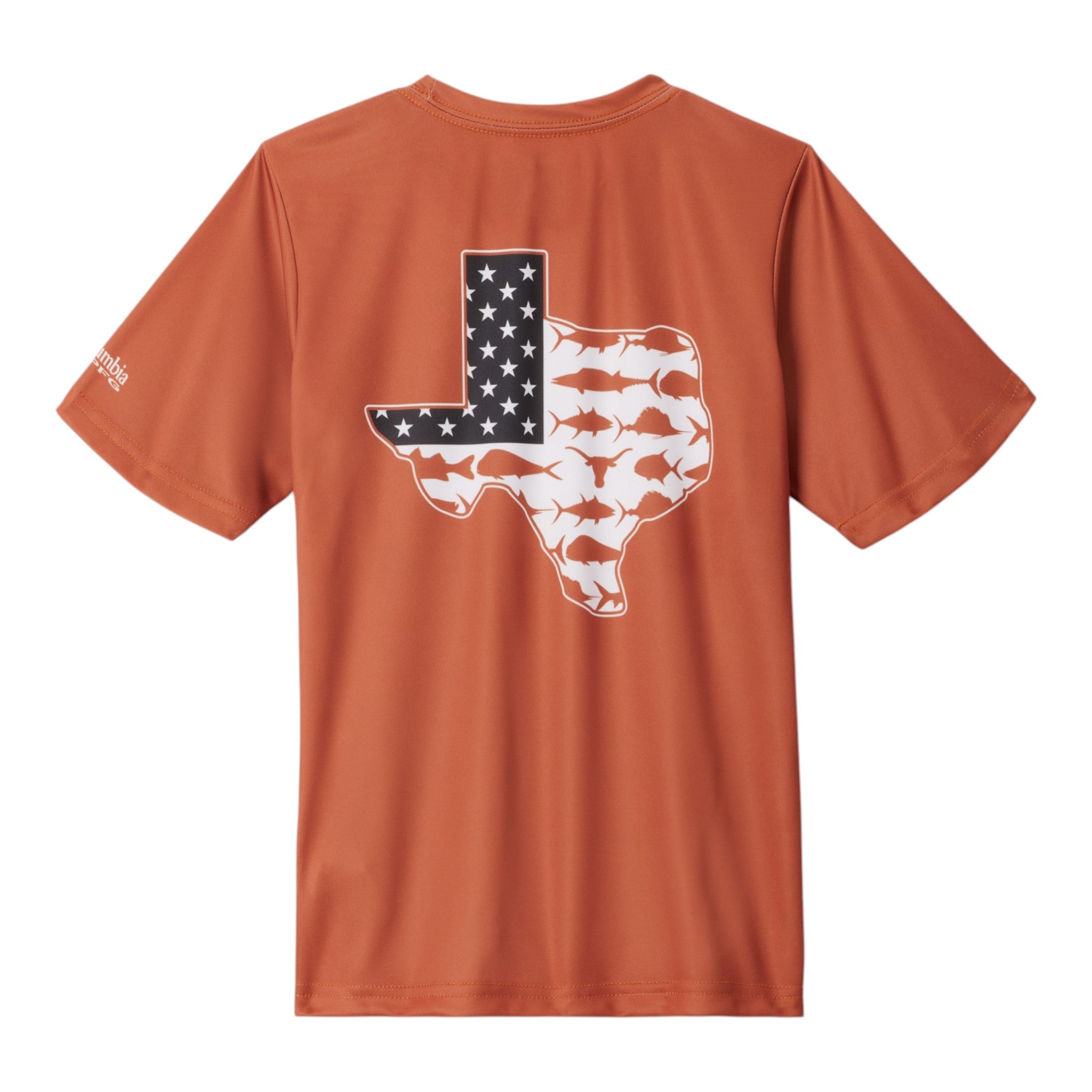 Youth Columbia Texas Longhorns Terminal Tackle Map Tee
