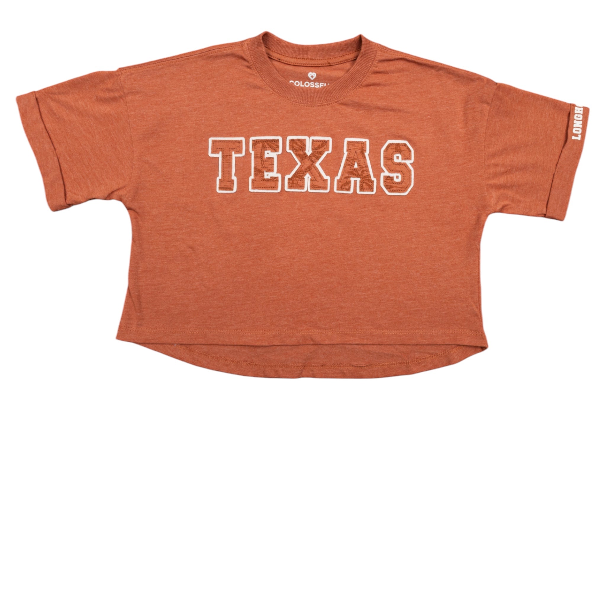 Youth Texas Longhorns Joy Short Sleeve Tee Burnt Orange