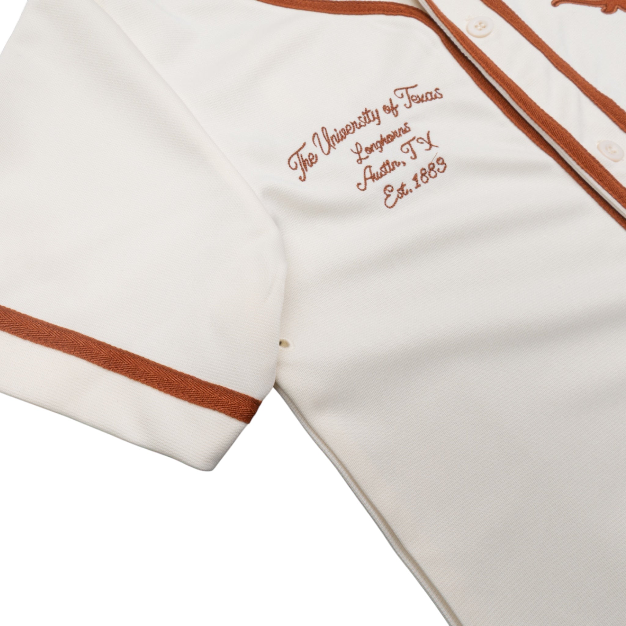Youth Texas Longhorns Hunter Seeker Baseball Jersey Ivory