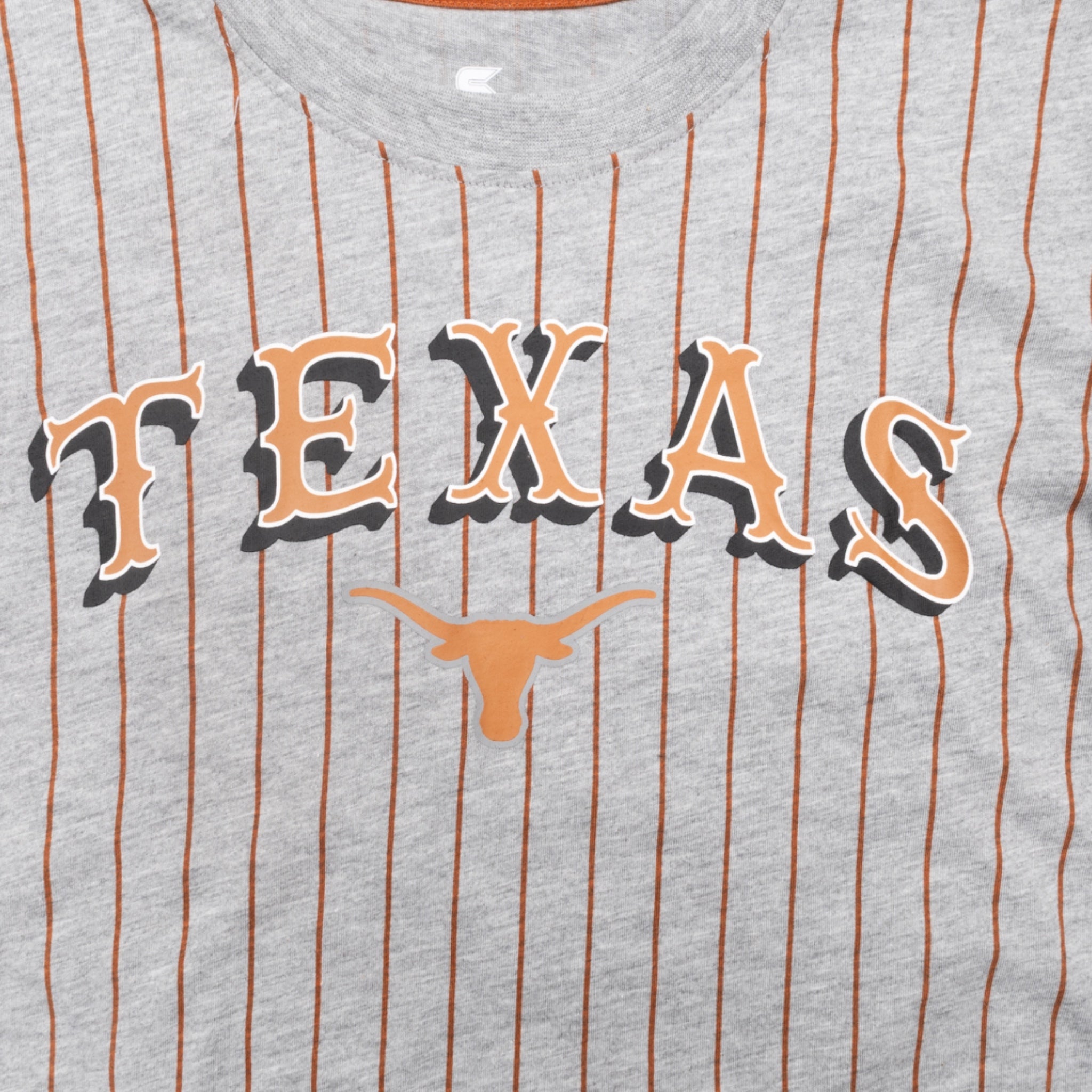Youth Texas Longhorns Fire Hawks Short Sleeve Tee Gray