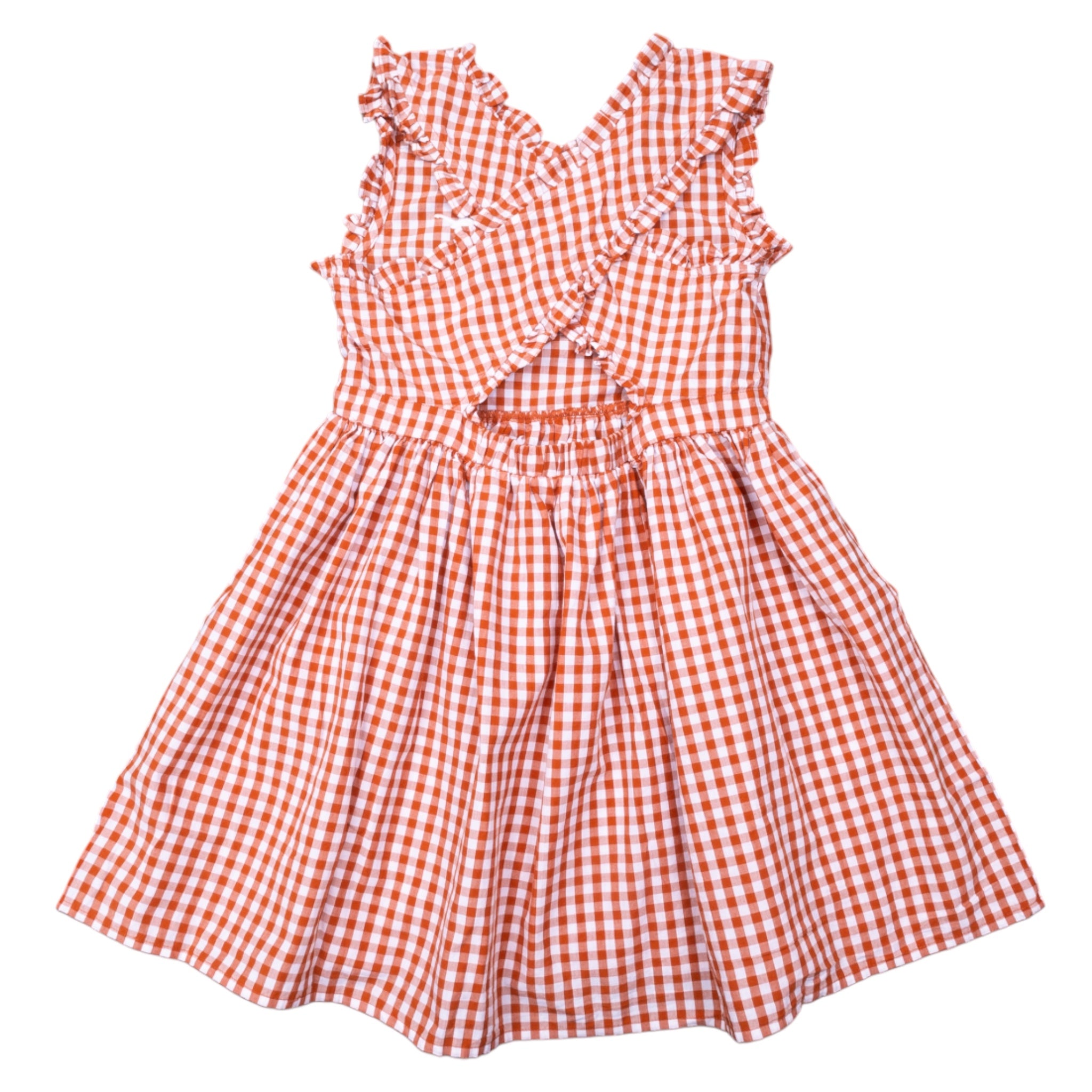 Youth Texas Longhorns Alora Gingham Dress