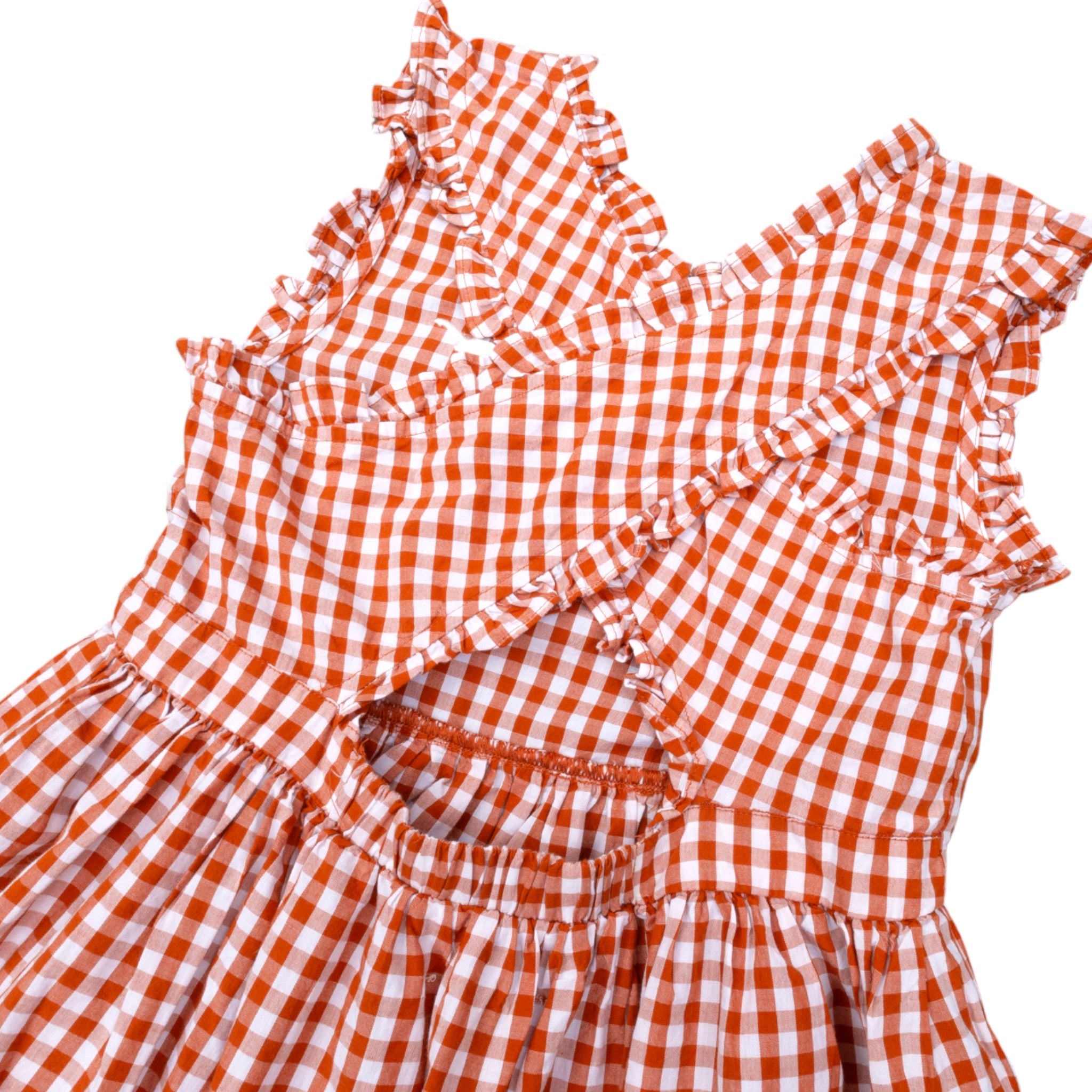 Youth Texas Longhorns Alora Gingham Dress