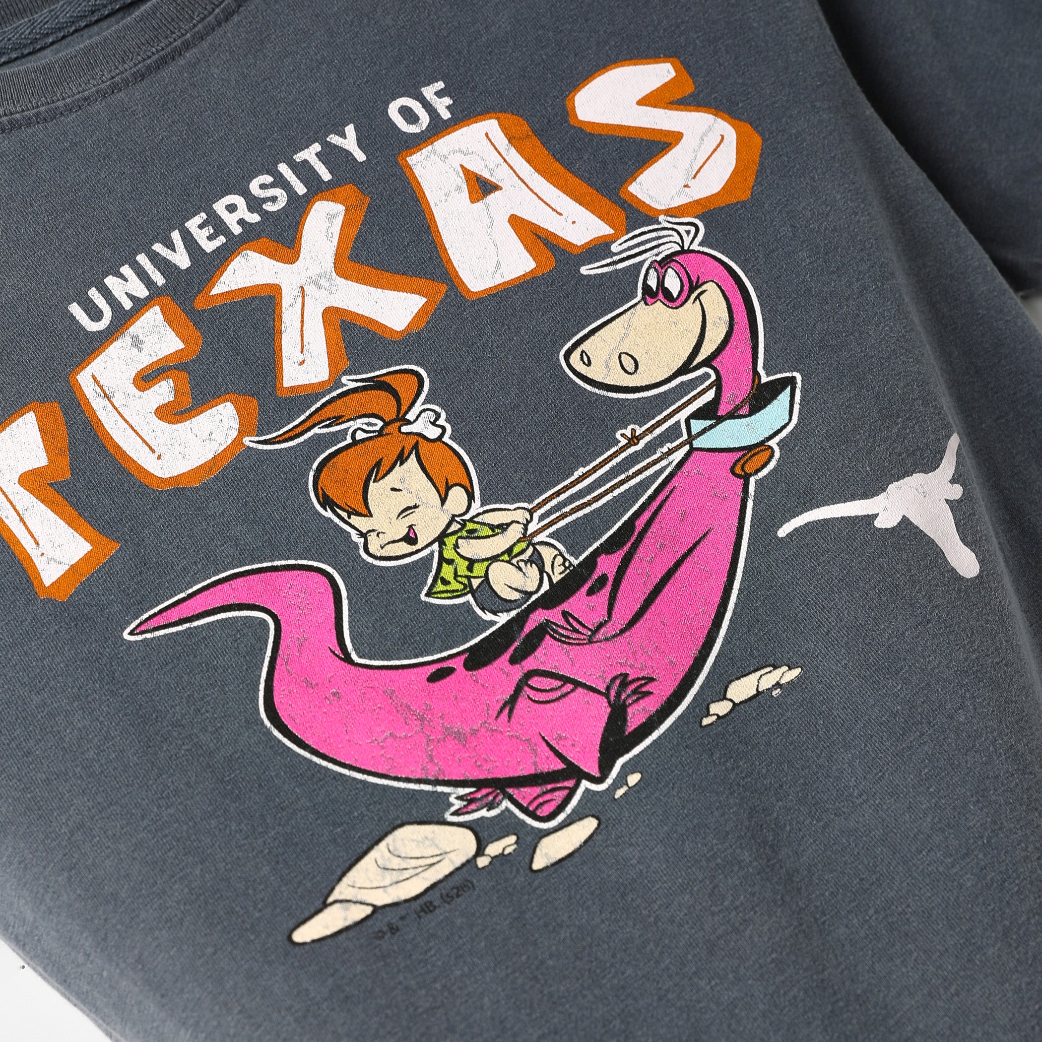 Youth Texas Longhorns Flinestone Dino Ringspun Tee