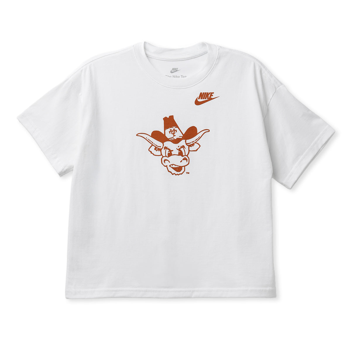 Youth Nike Texas Longhorns Girls Sideline Short Sleeve Boxy Tee