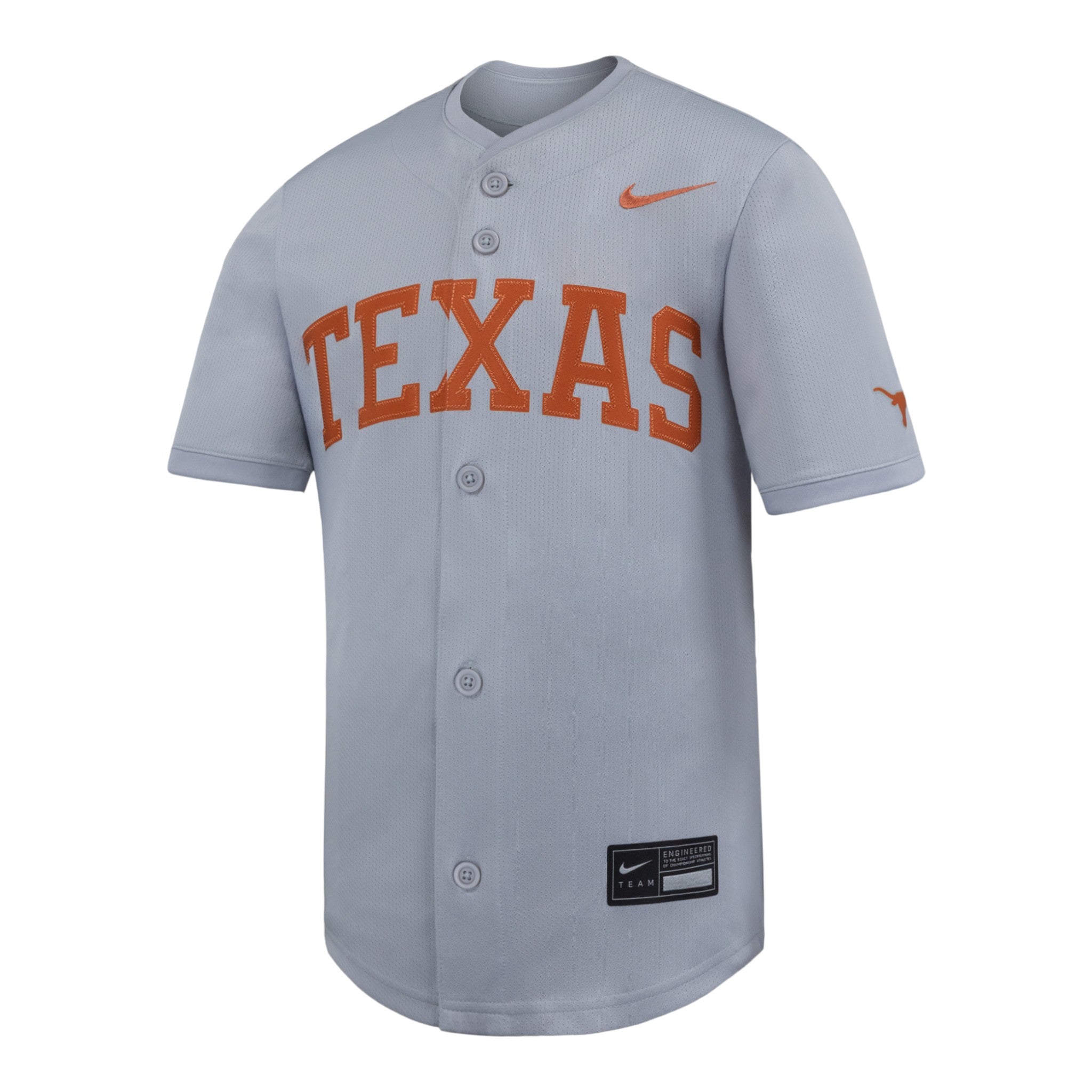 Youth Nike Texas Longhorns Baseball Jersey Gray