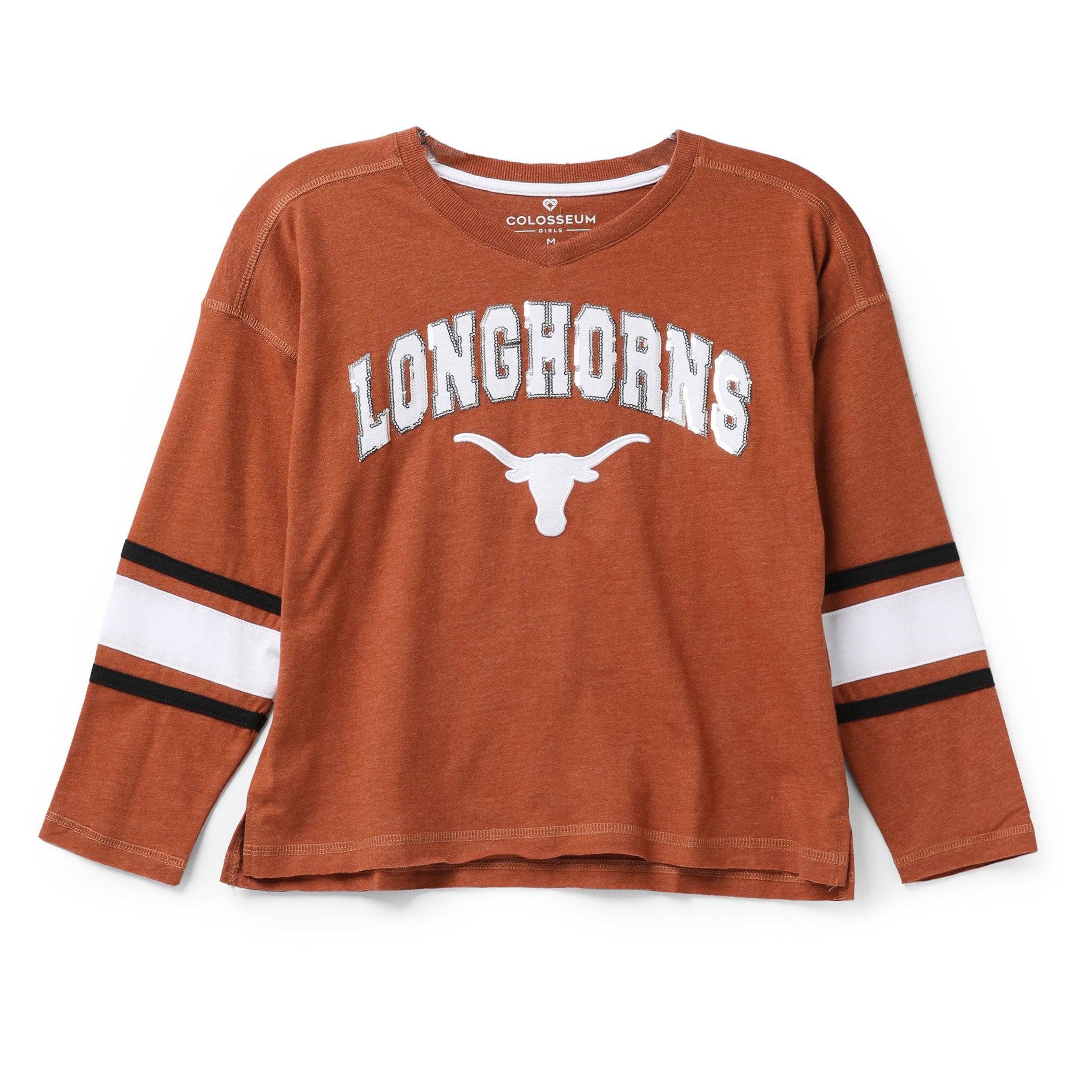 Youth Texas Longhorns Fire Long Sleeve Tee