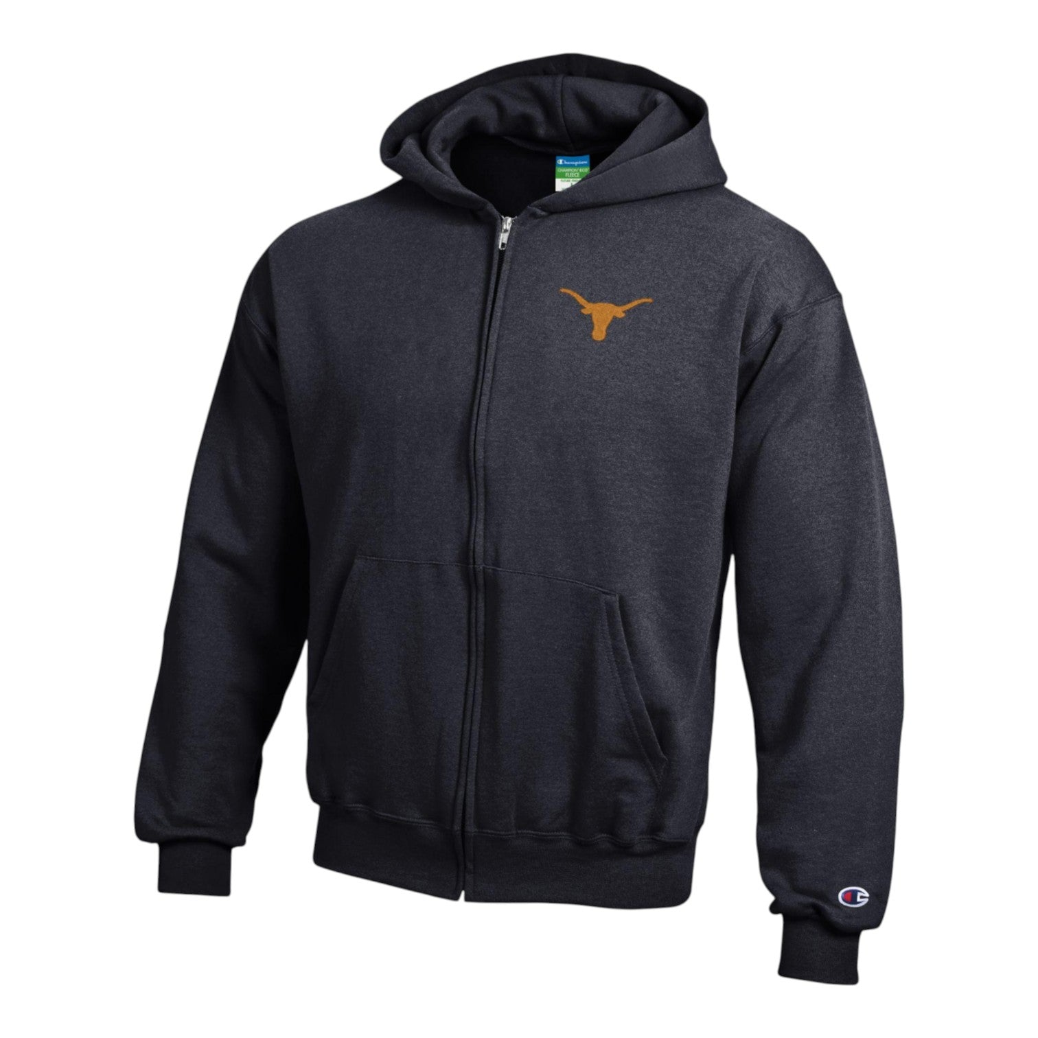 Youth Champion Texas Longhorns Powerblend Full Zip Jacket