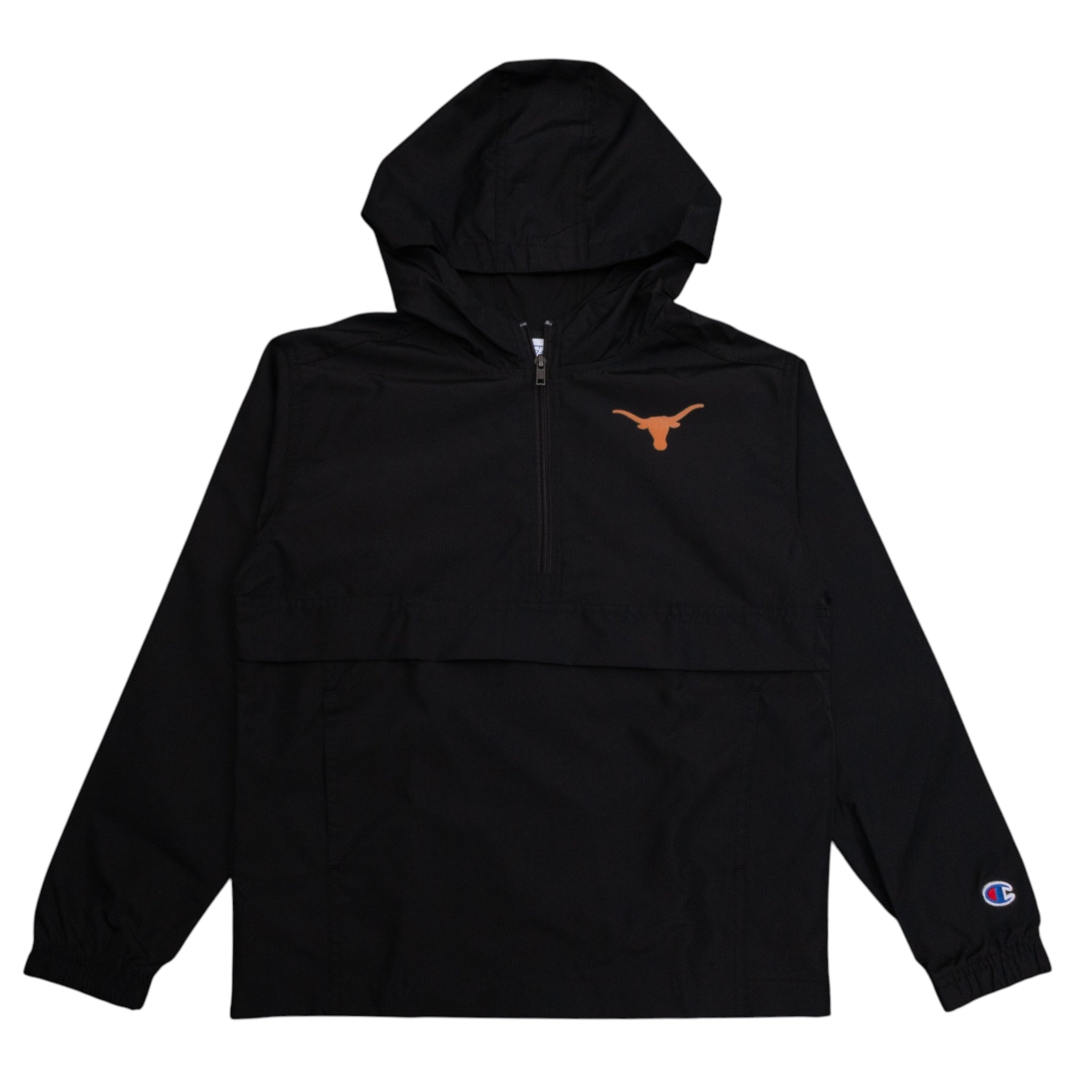 Youth Champion Texas Longhorns Lightweight Water Resistant Jacket Black