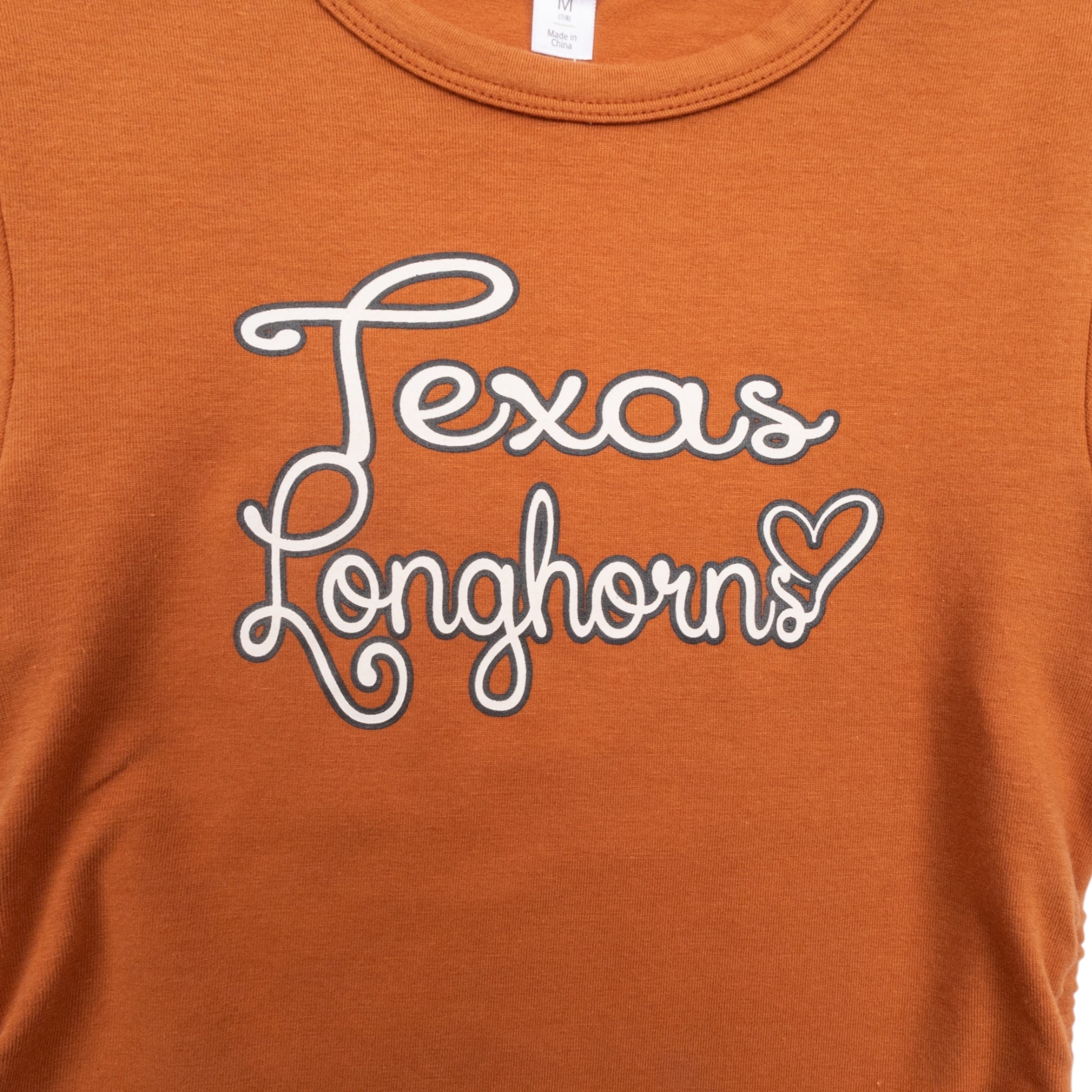 Youth ZooZatZ Texas Longhorns Rope Tee Burnt Orange 
