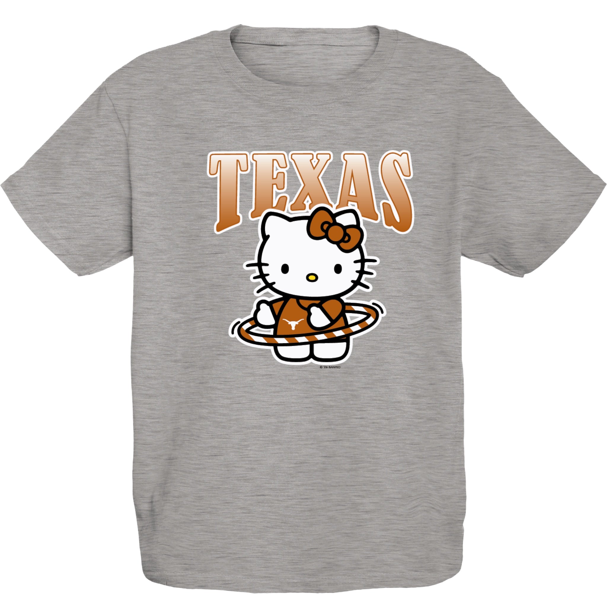 Youth Texas Longhorns Hello Kitty Hoops Tee