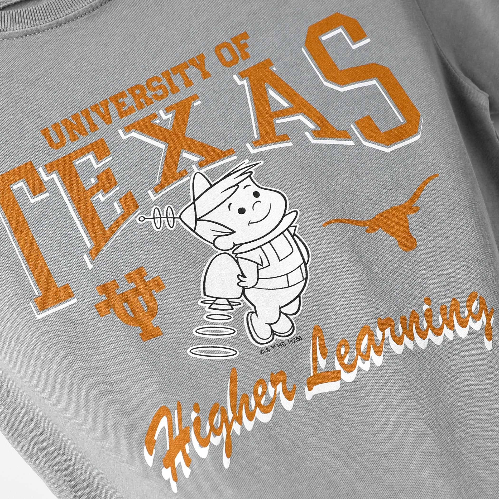 Youth Texas Longhorns Jetsons Flying Ringspun Tee
