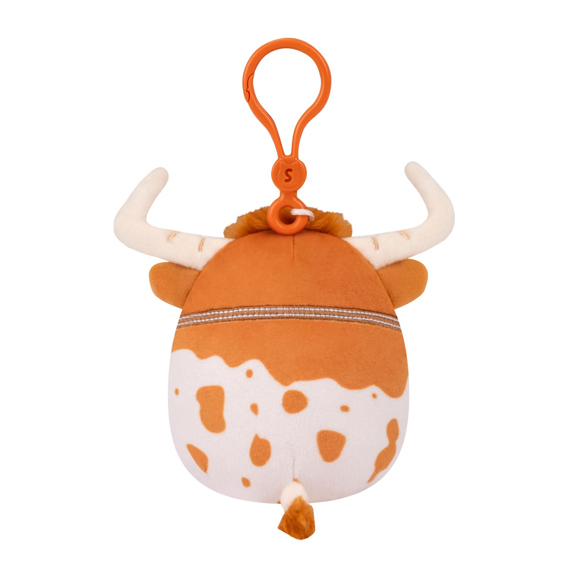 Squishmallows University of Texas Bevo XV Clip On Plush - 3.5in