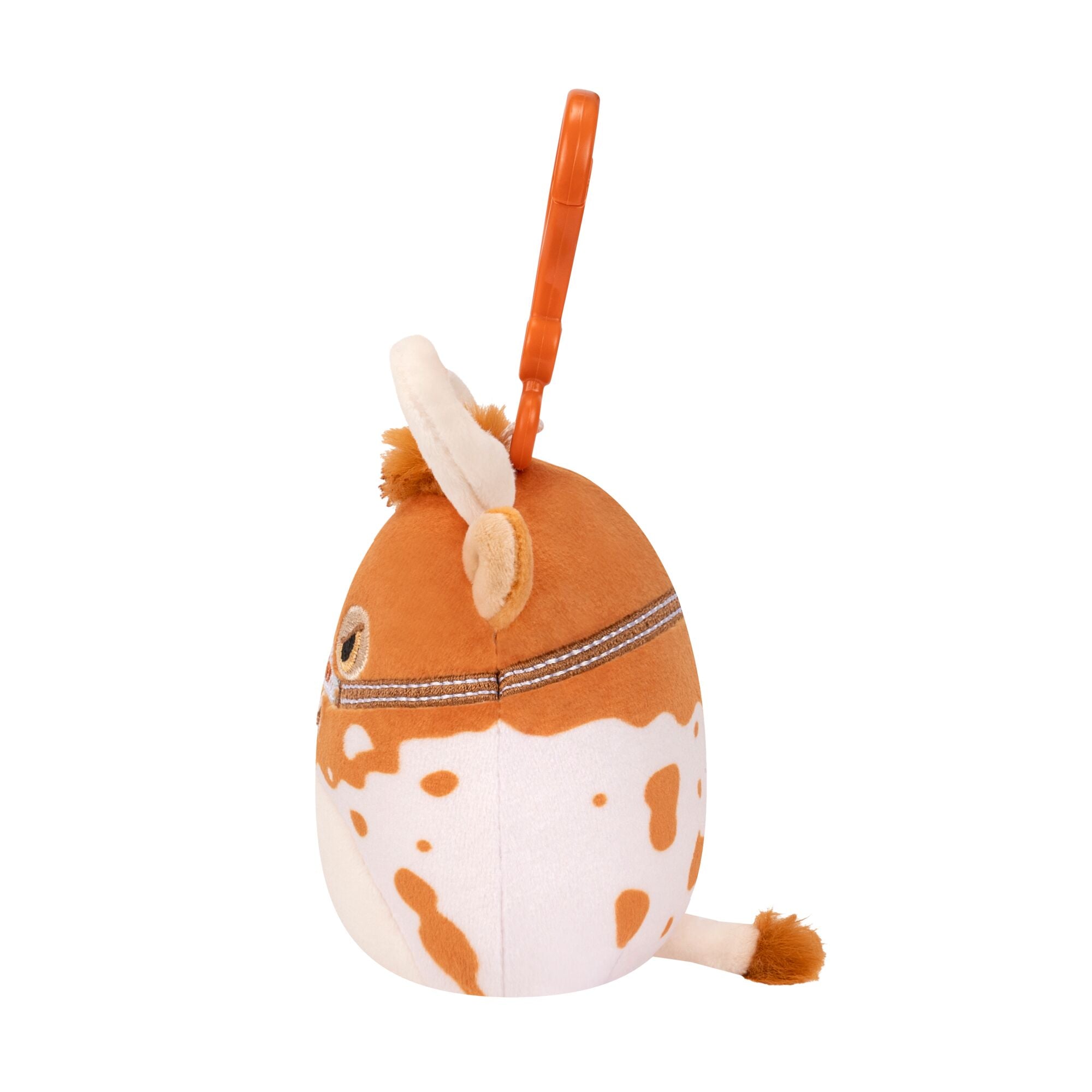 Squishmallows University of Texas Bevo XV Clip On Plush - 3.5in