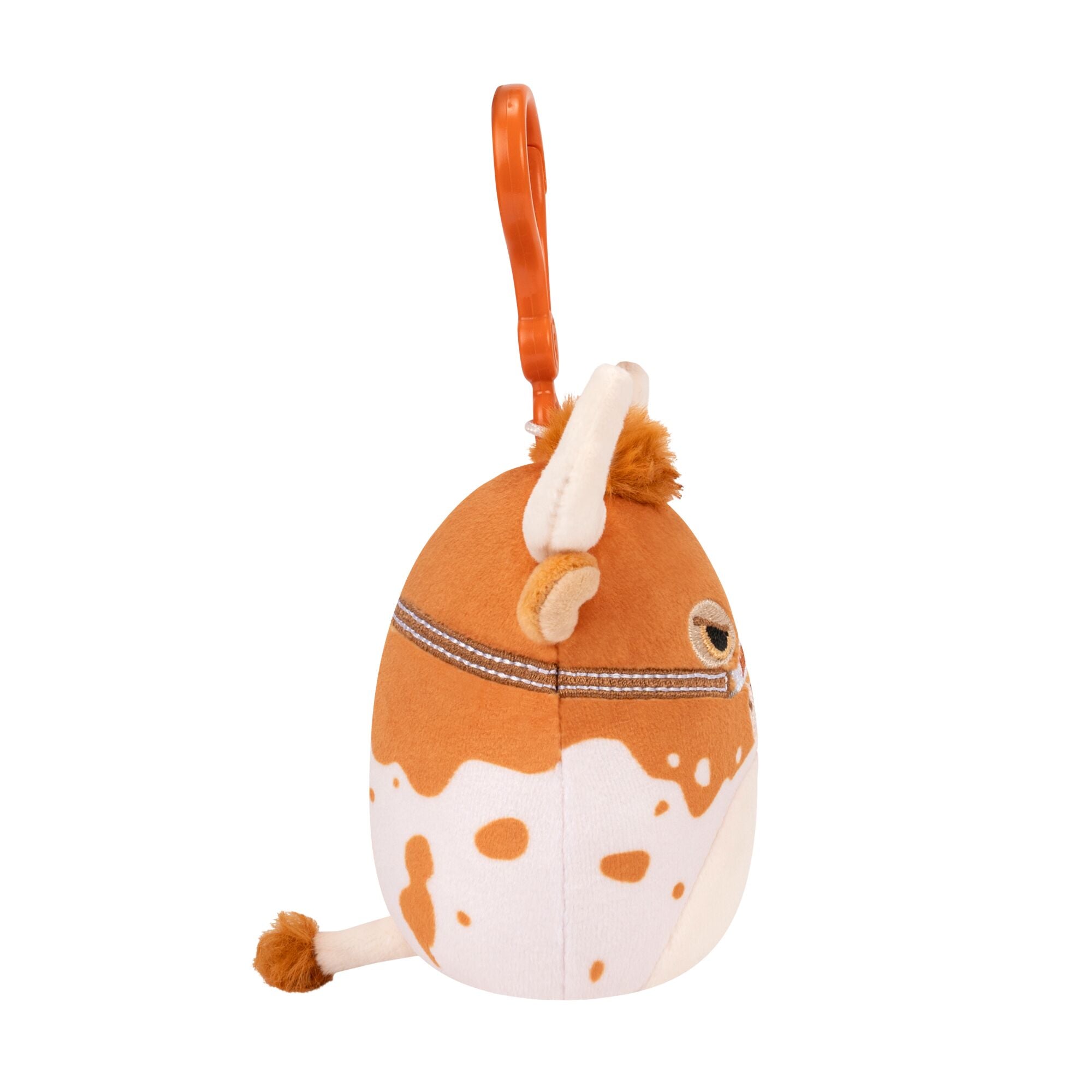 Squishmallows University of Texas Bevo XV Clip On Plush - 3.5in