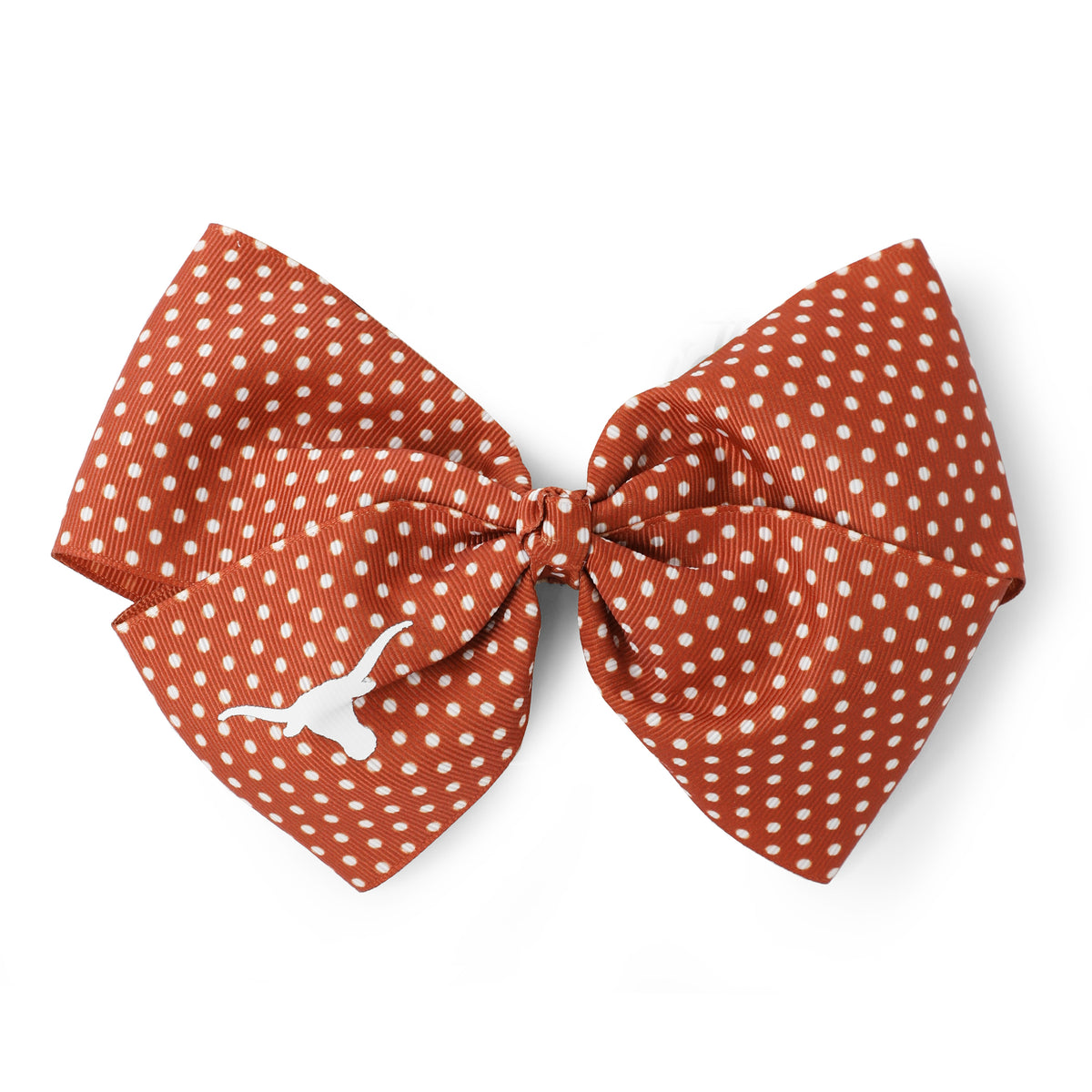 ZooZatZ Texas Longhorns Polka Dot Clip Bow
