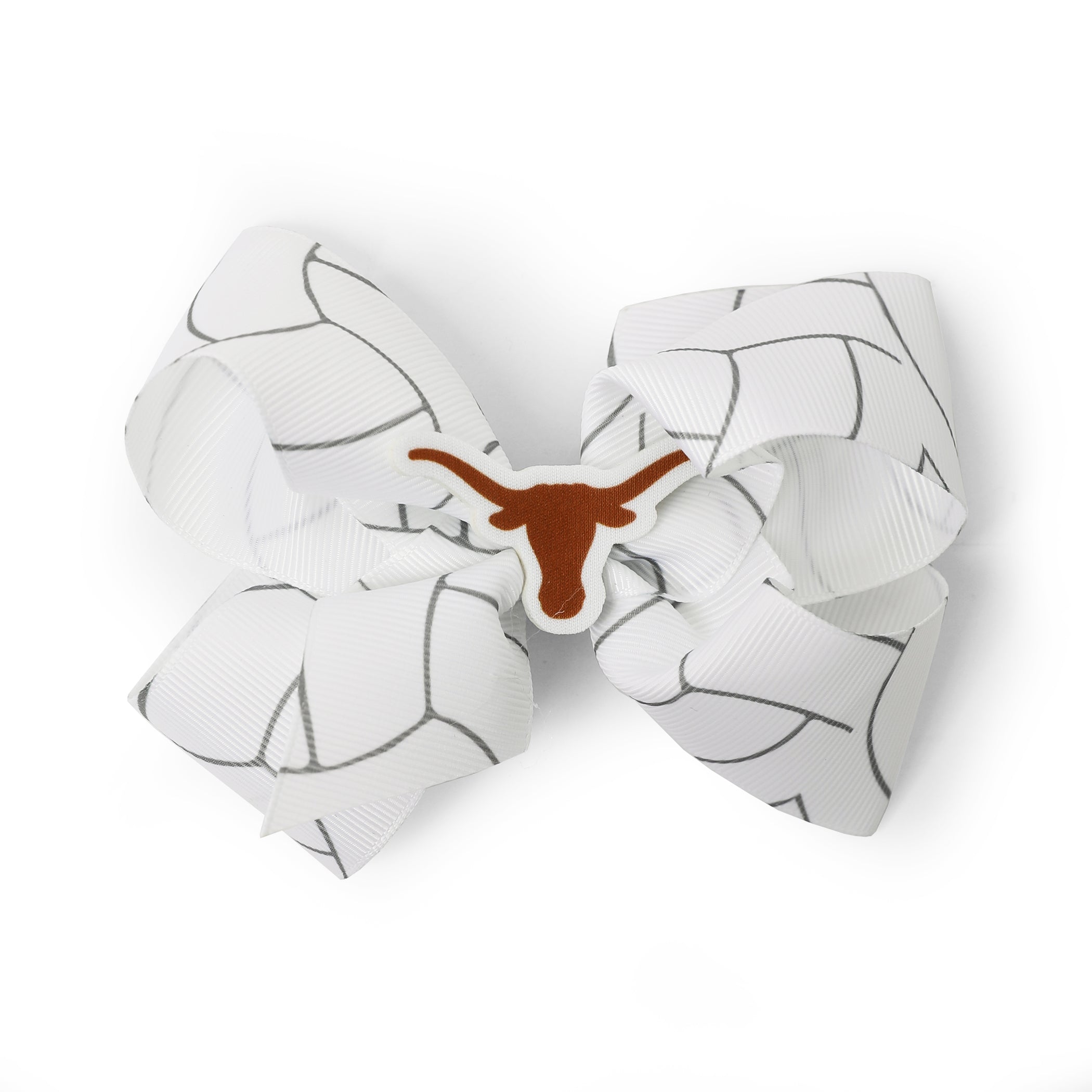 Texas Longhorns Volleyball Print Hair Bow