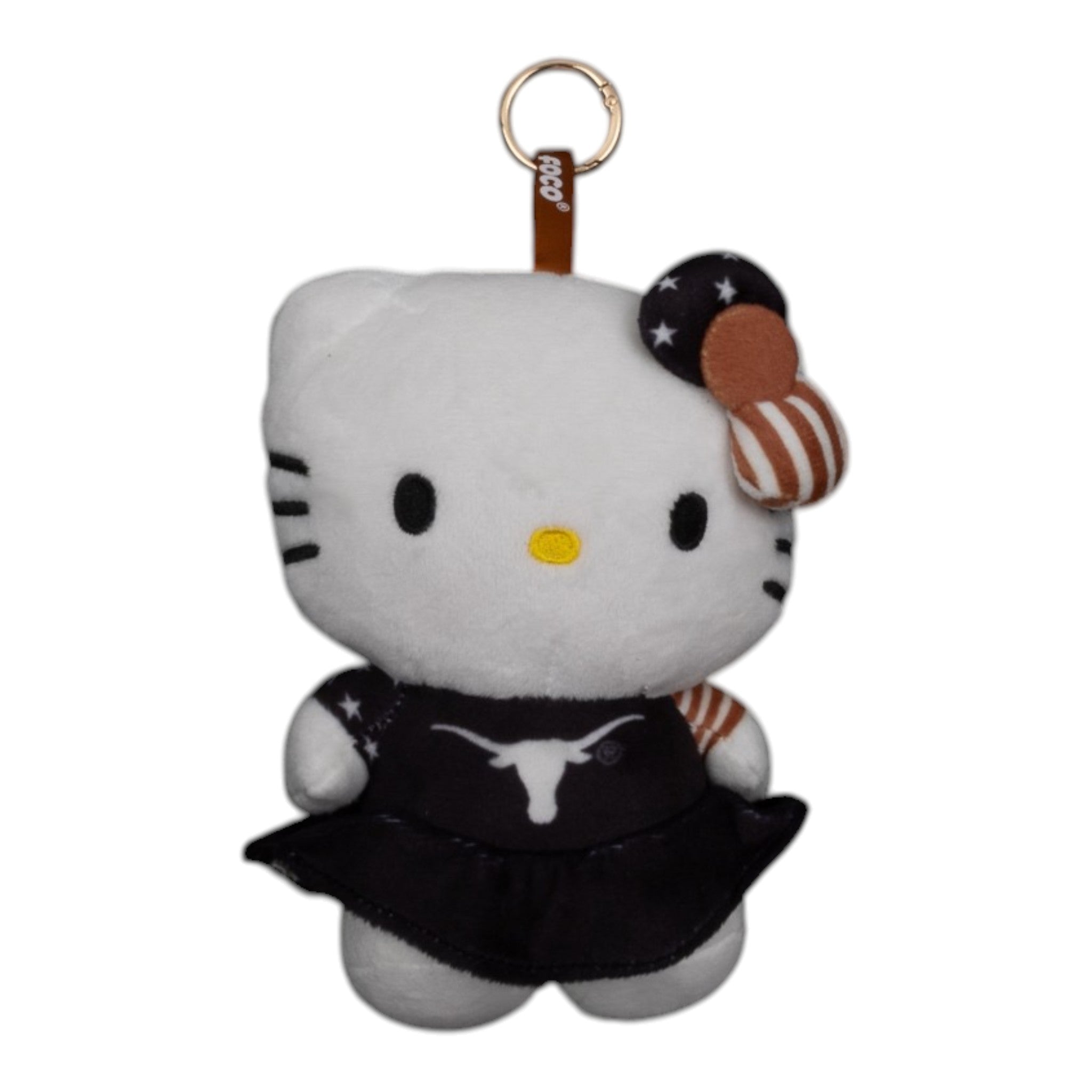 Texas Longhorns Hello Kitty USA Backpack Clip 6in
