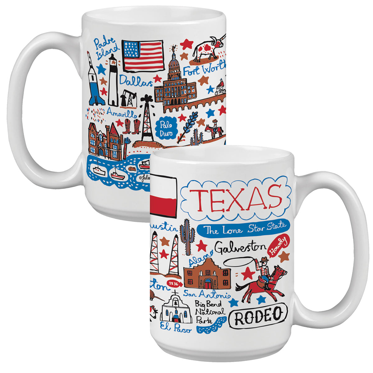 Julia Gash The Lone Star State Mug - 15oz