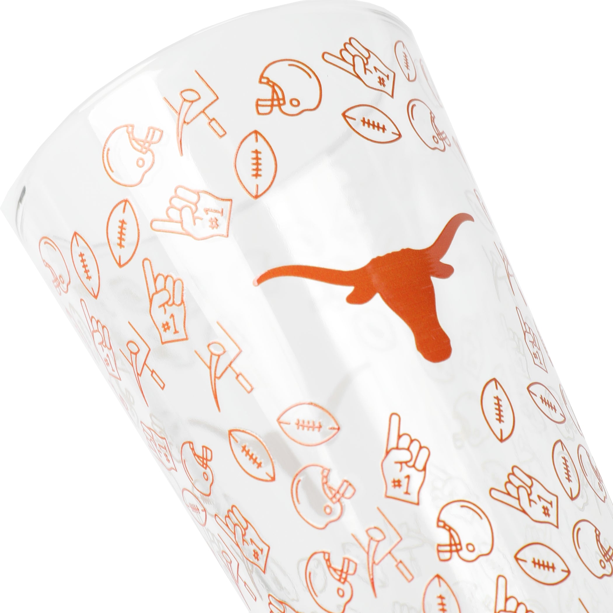 Texas Longhorns Playmaker Pint Glass - 16oz