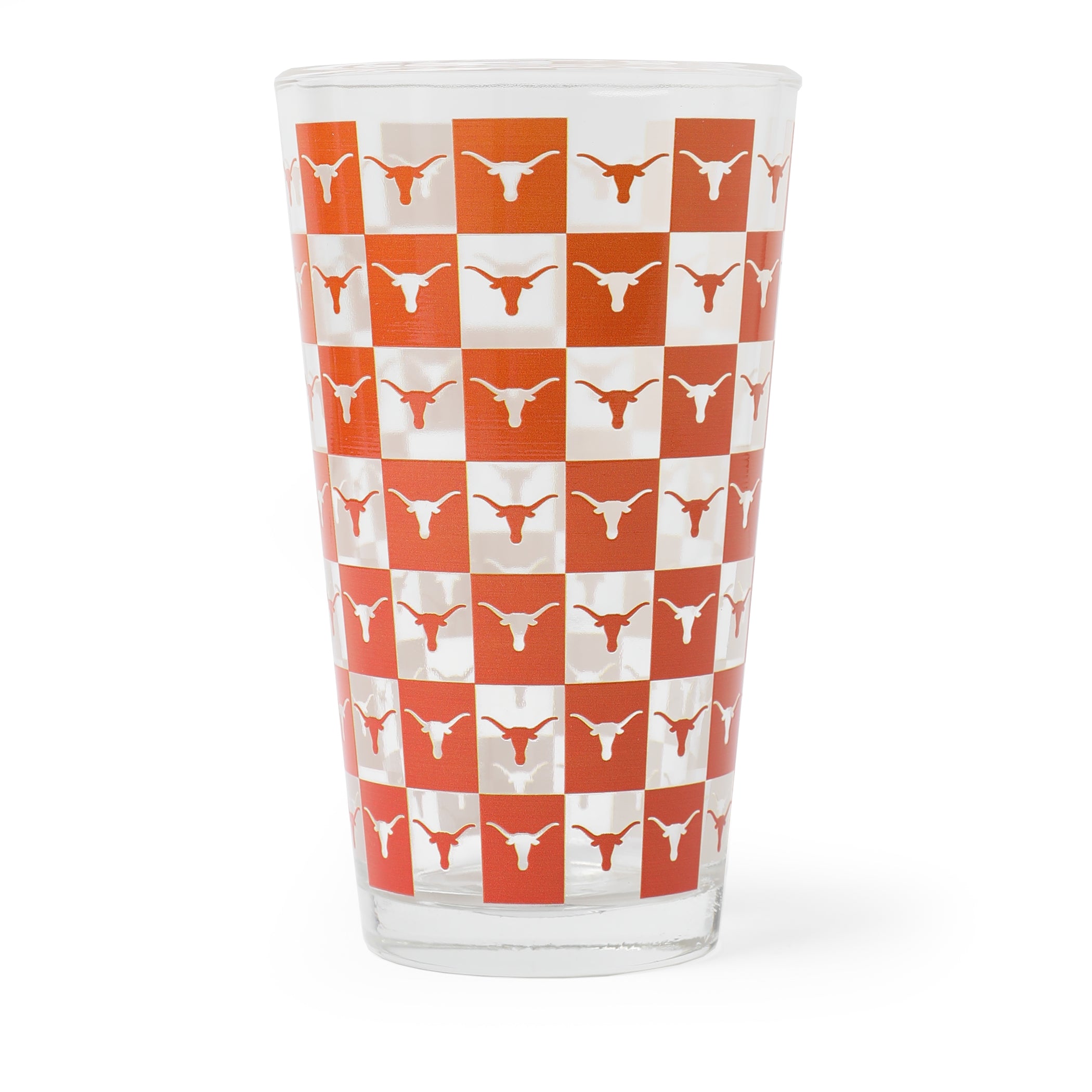 Texas Longhorns Gridiron Pint Glass - 16oz
