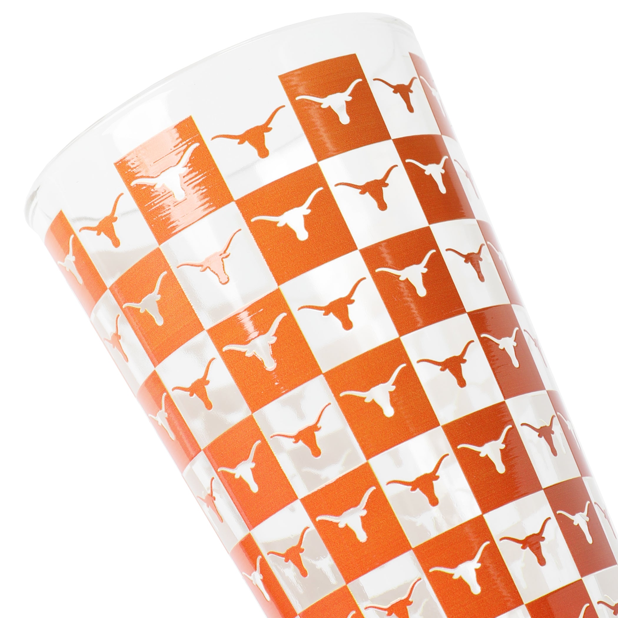 Texas Longhorns Gridiron Pint Glass - 16oz