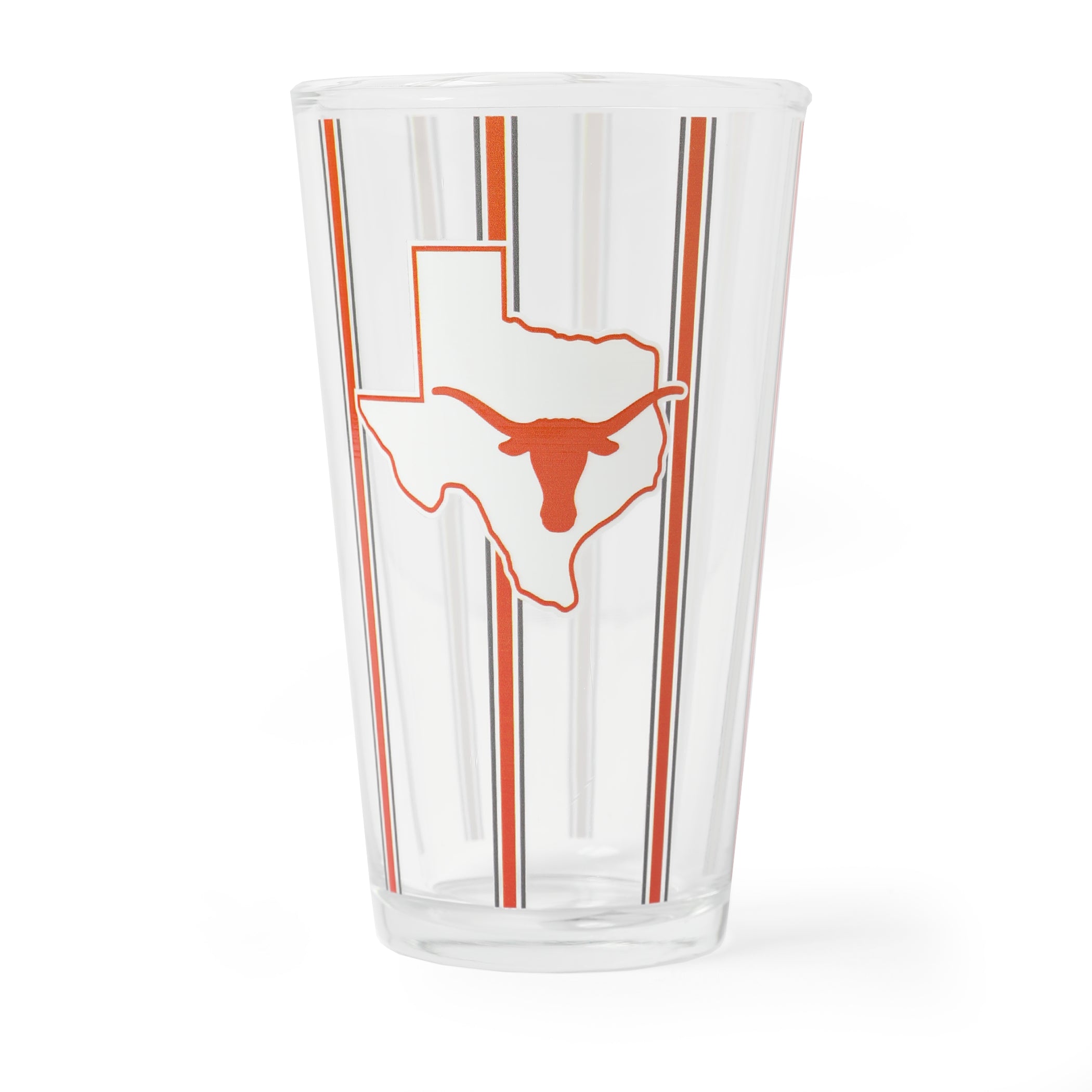Texas Longhorns Thin Stripe Pint Glass - 16oz