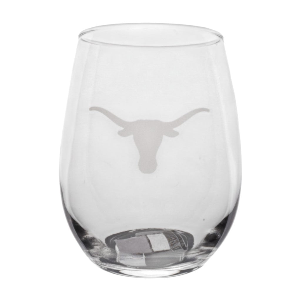 Texas Longhorns Stemless Wine Glass - 21oz
