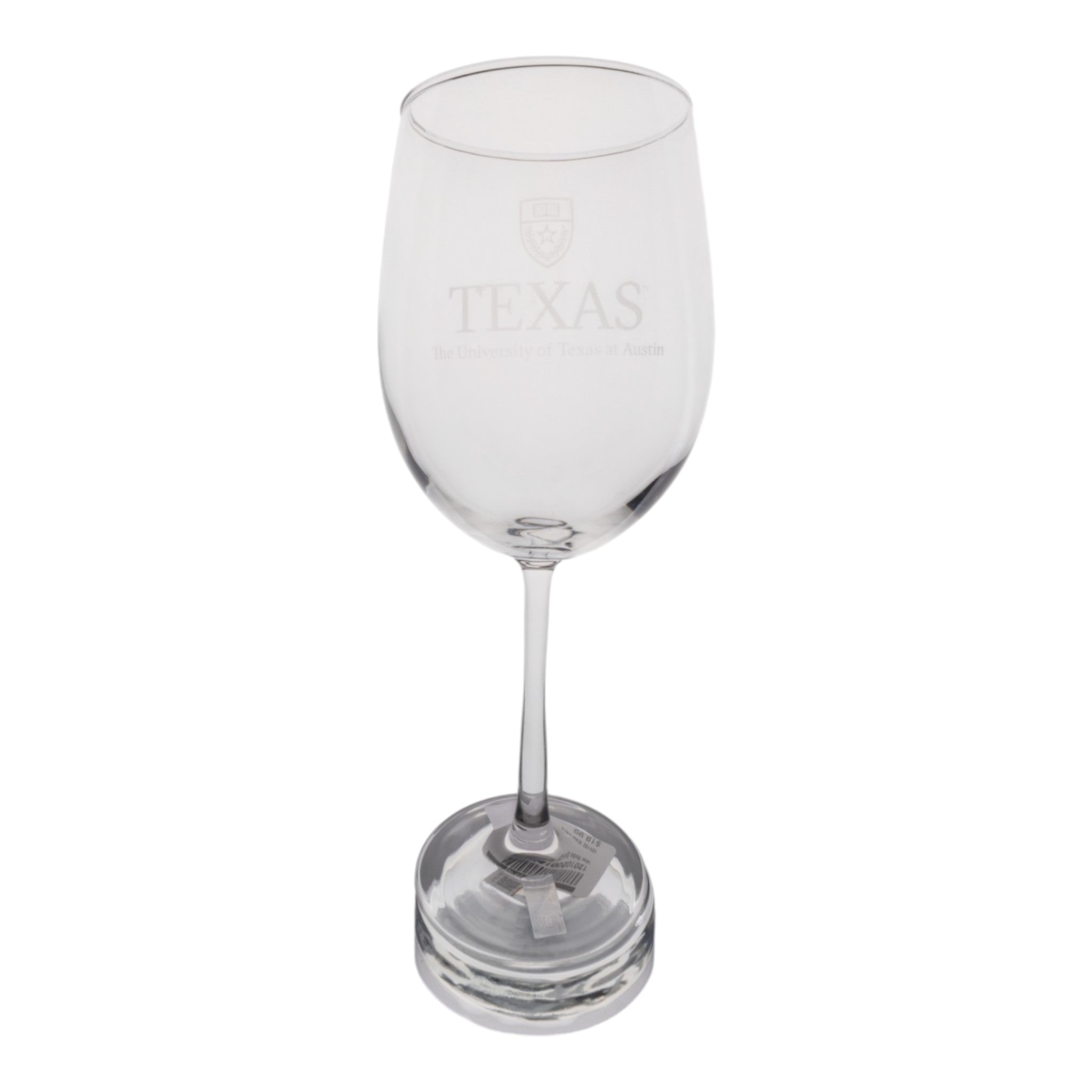 University of Texas Shield Stem Wine Glass - 19oz