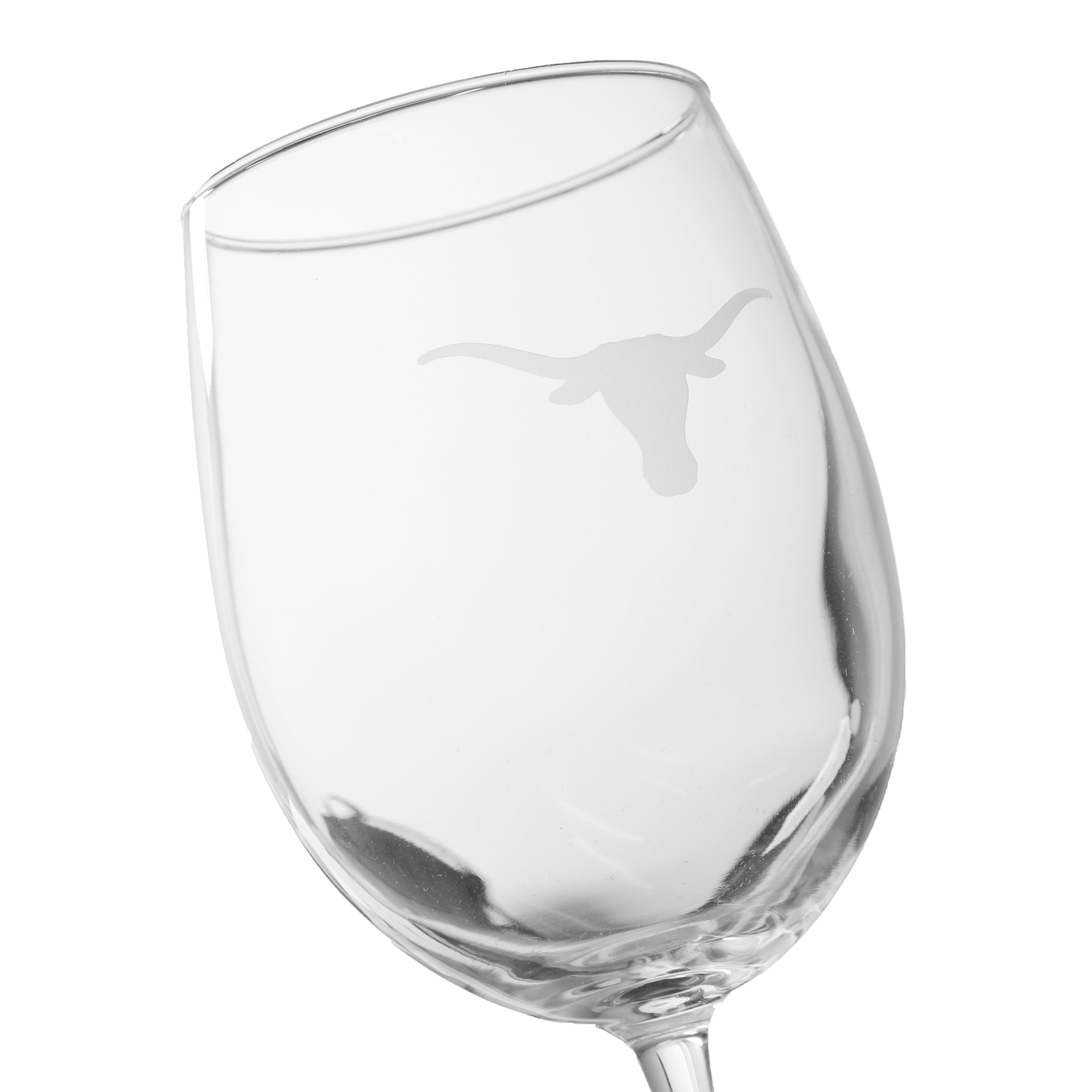 Texas Longhorns Steerhead Stem Wine Glass - 19oz