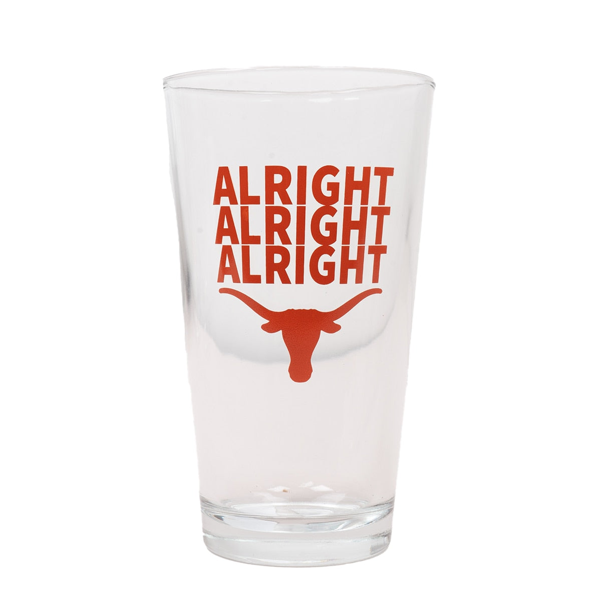 Texas Longhorns Alright Alright Alright Pint Glass - 16 Oz