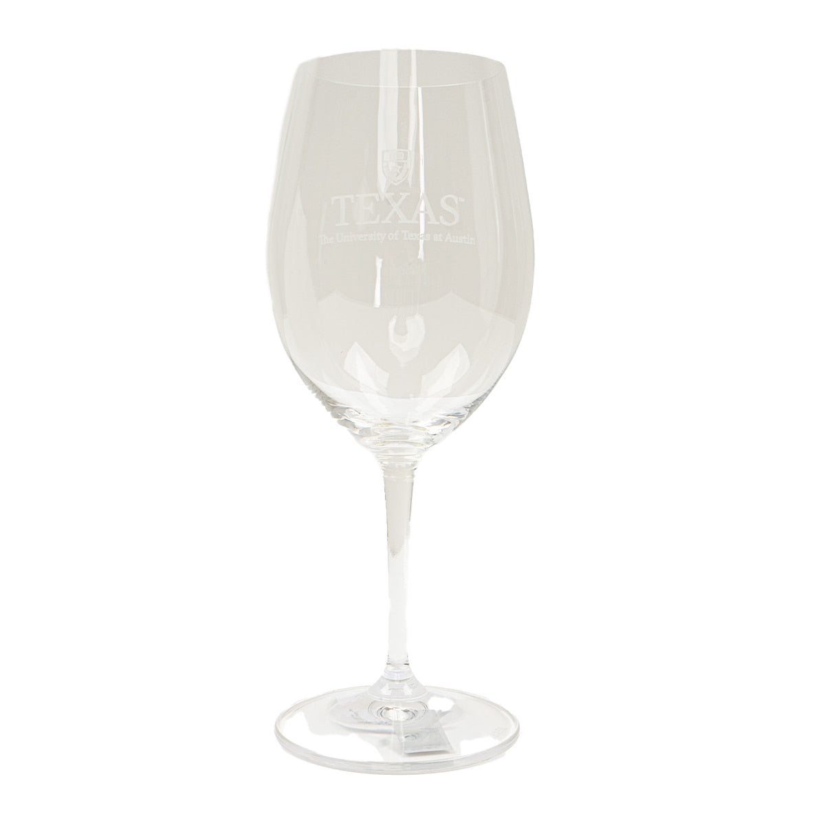 University of Texas Shield Riedel Red Wine Glass