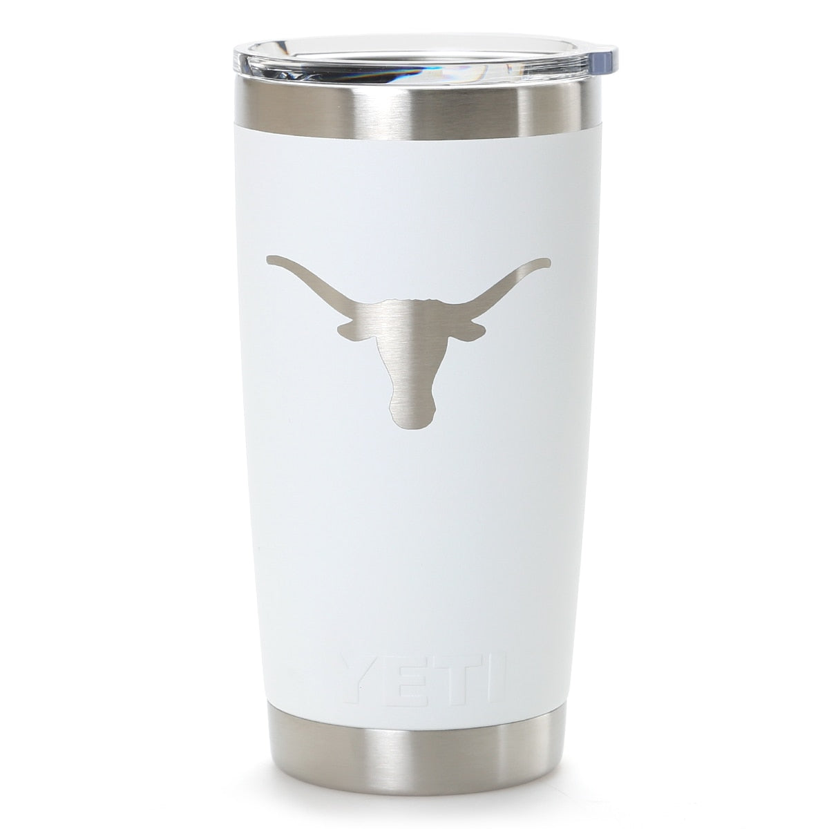 YETI Texas Longhorns White Rambler Tumbler - 20 oz