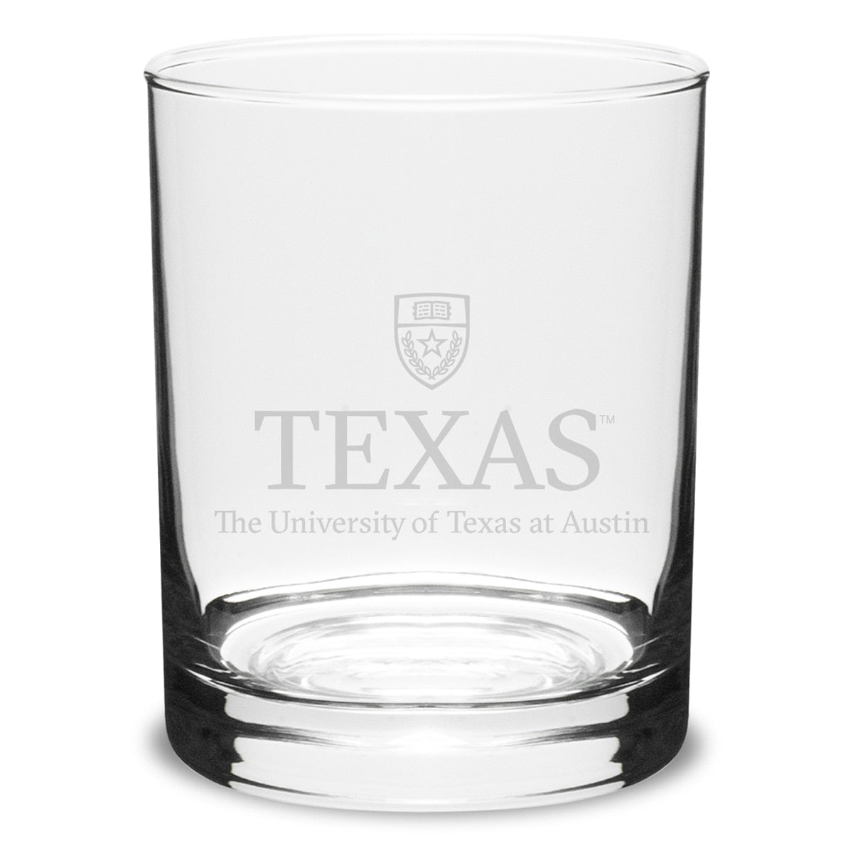 University of Texas Shield Crystal Rocks Glass