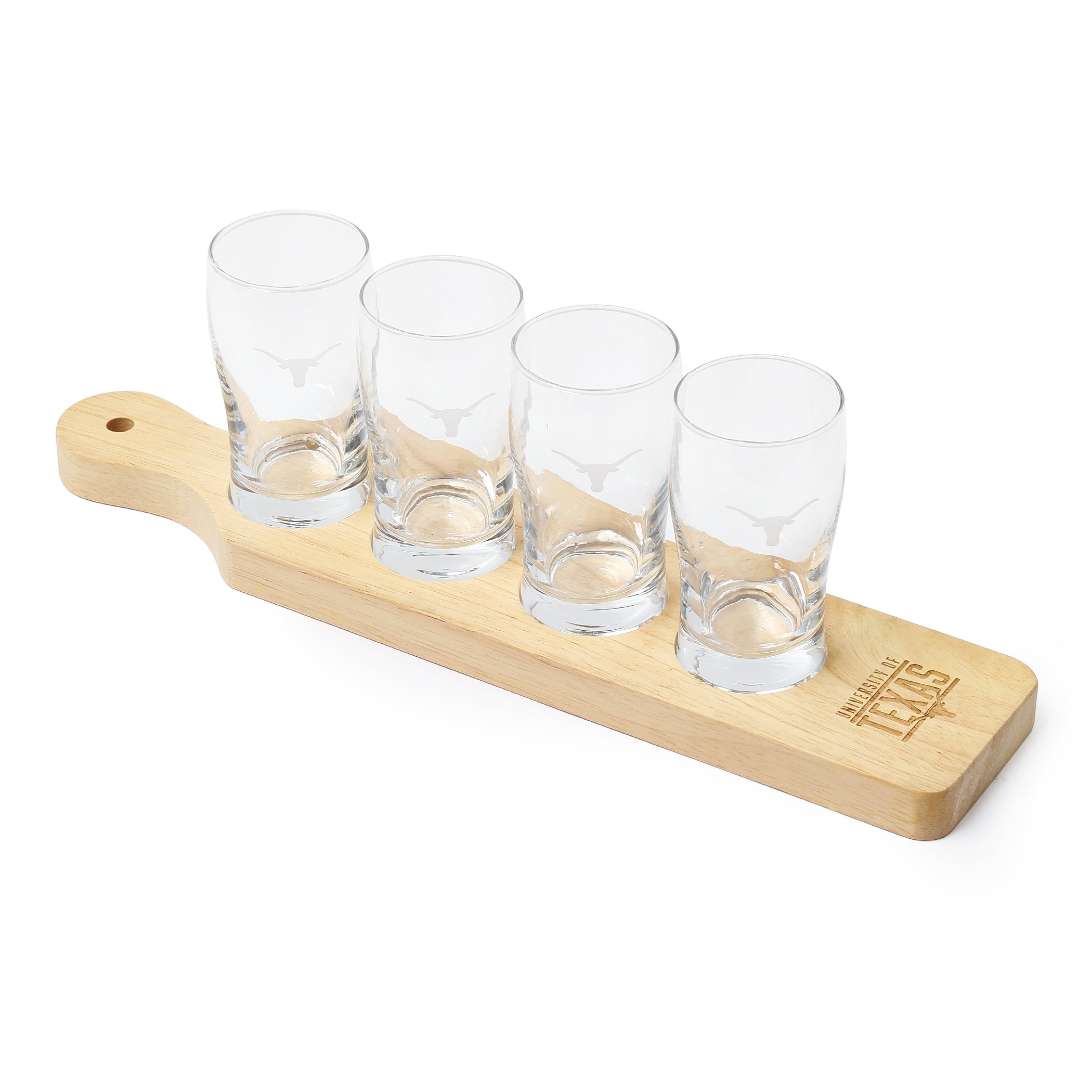 Texas Longhorns Beer Flight Glass Set