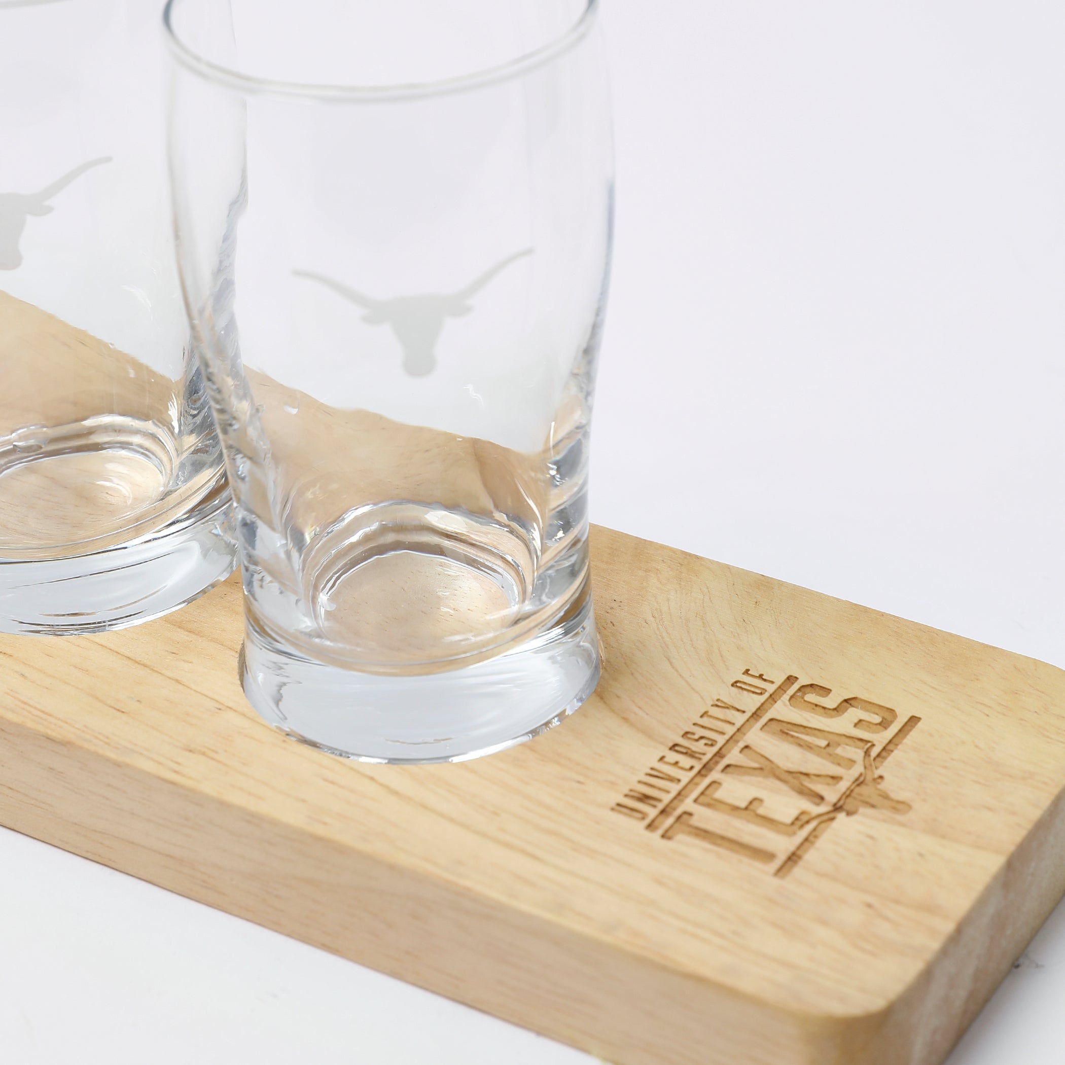 Texas Longhorns Beer Flight Glass Set