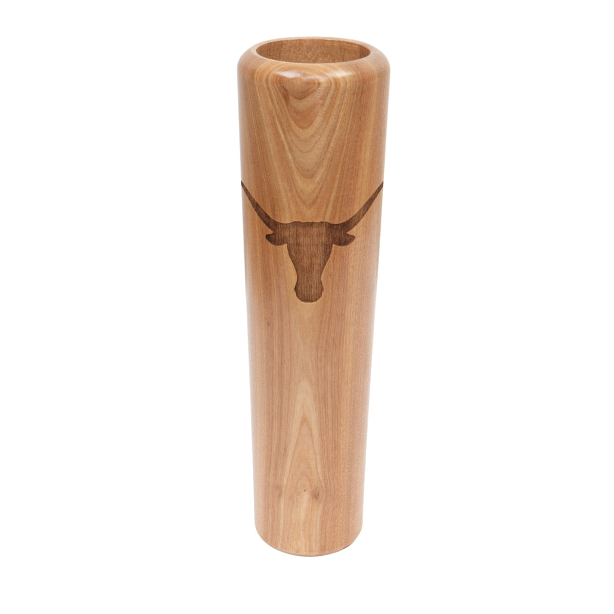 Texas Longhorns Wooden Baseball Bat Barrell Mug -  12oz