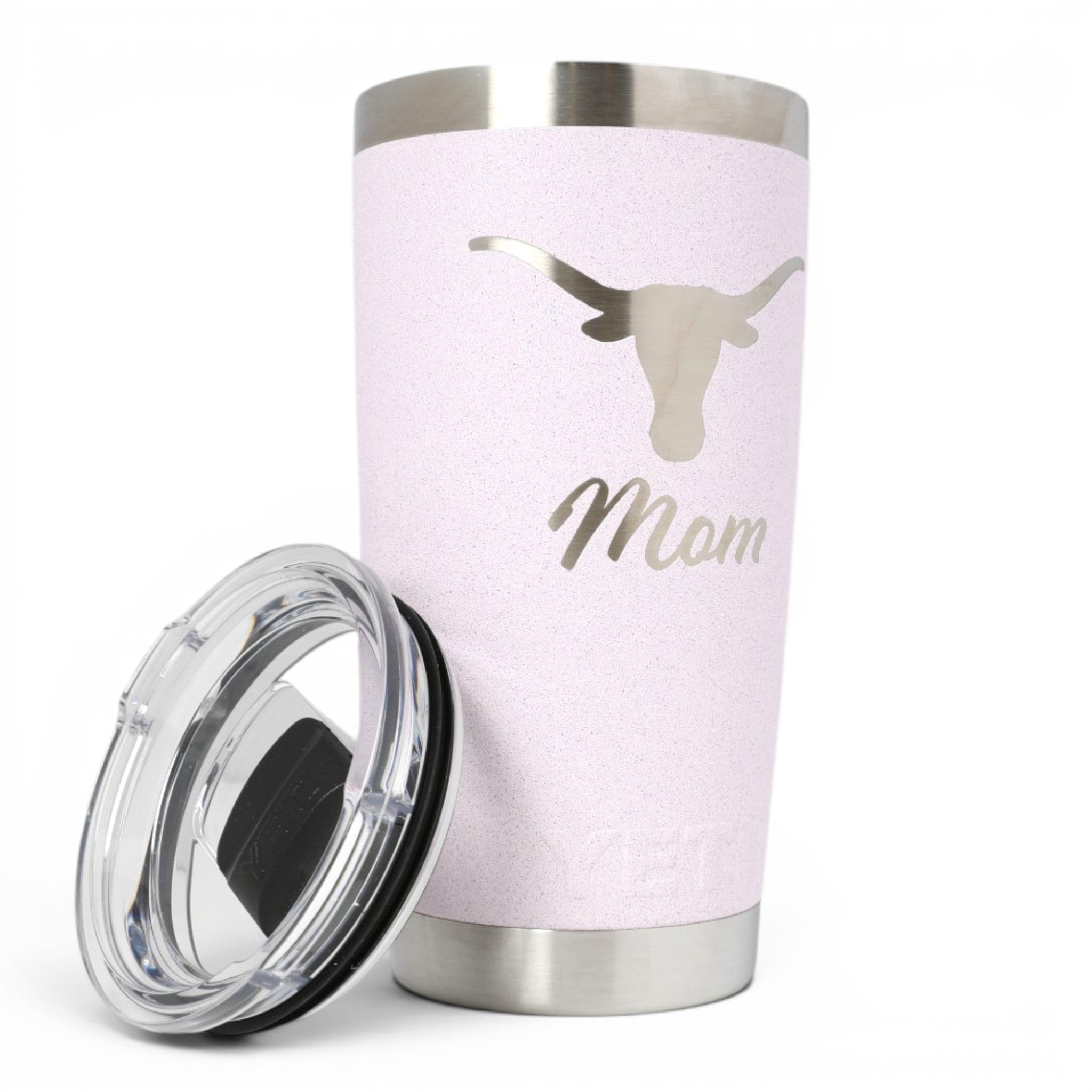 YETI Texas Longhorns Mom Pink Rambler - 20 oz