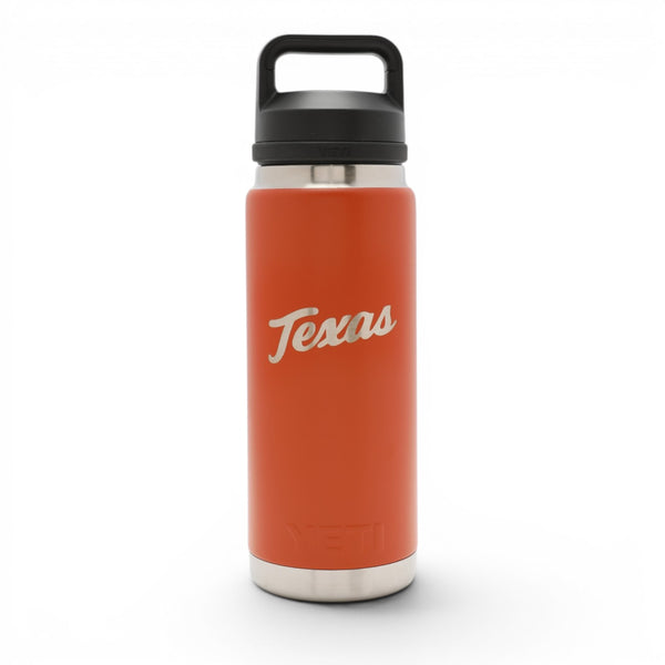 YETI Texas Script Chug Bottle Burnt Orange - 26 oz | University Co-op